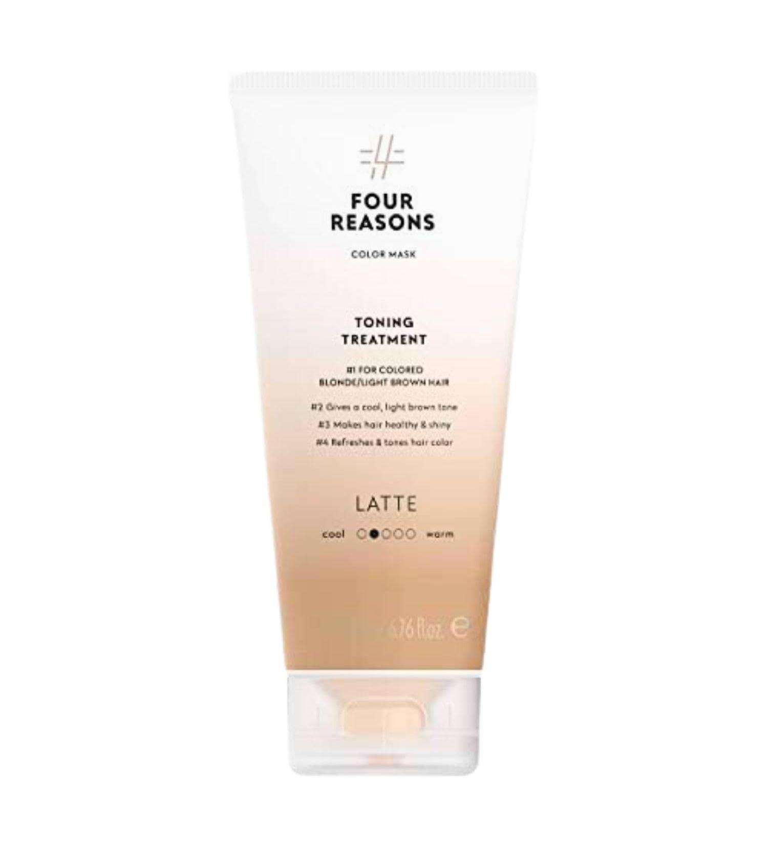 Four Reasons Hair Tinting Conditioner - Latte | Semi-Permanent Brown Color | Natural & Gentle Tinting for Vibrant Hair - Buy Online on GoSupps.com
