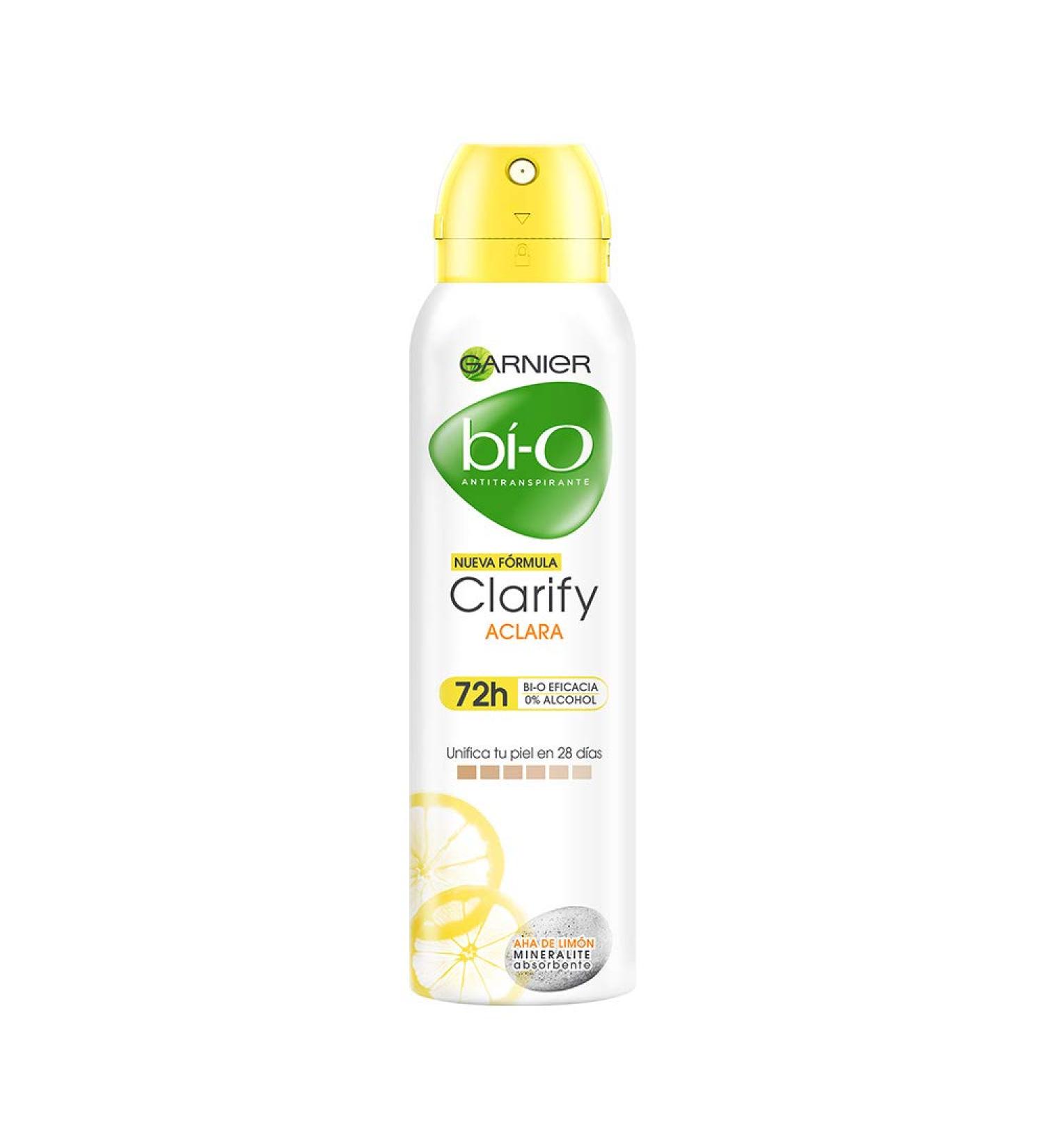 Garnier Bi-O Clarify Lemon Scent Body Deodorant Spray - 48 Hour Protection 5.07 Fl Oz - Refreshing Citrus Aroma - Buy Online on GoSupps.com