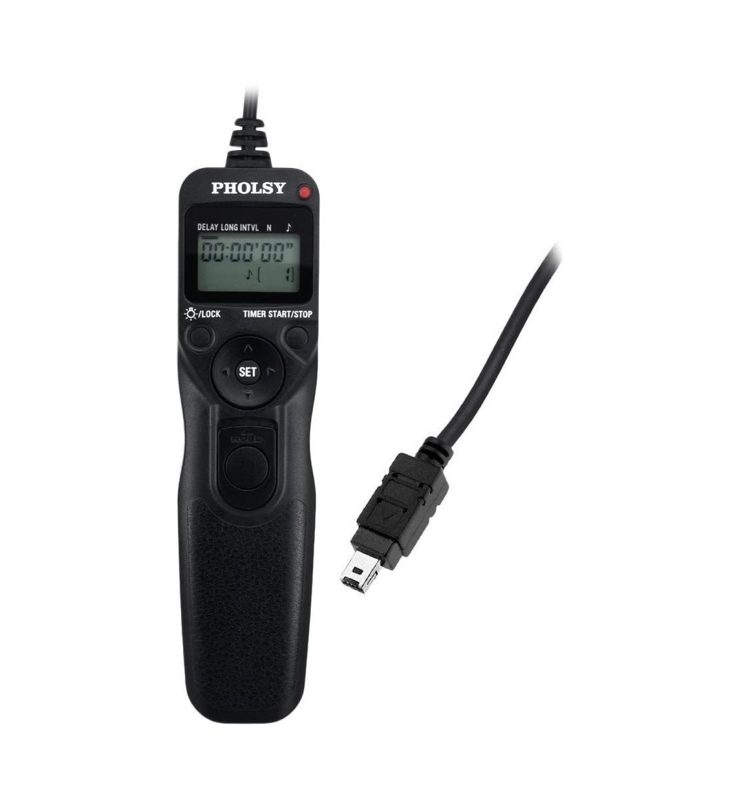 Pholsy N10 Timer Remote Control Cable for Nikon Z5 Z7-II Z6 D750 D780 | Intervalometer Replaces MC-DC2 N10 | Compatible with D5600 D5500 D5300 D3300 & More - Buy Online on GoSupps.com