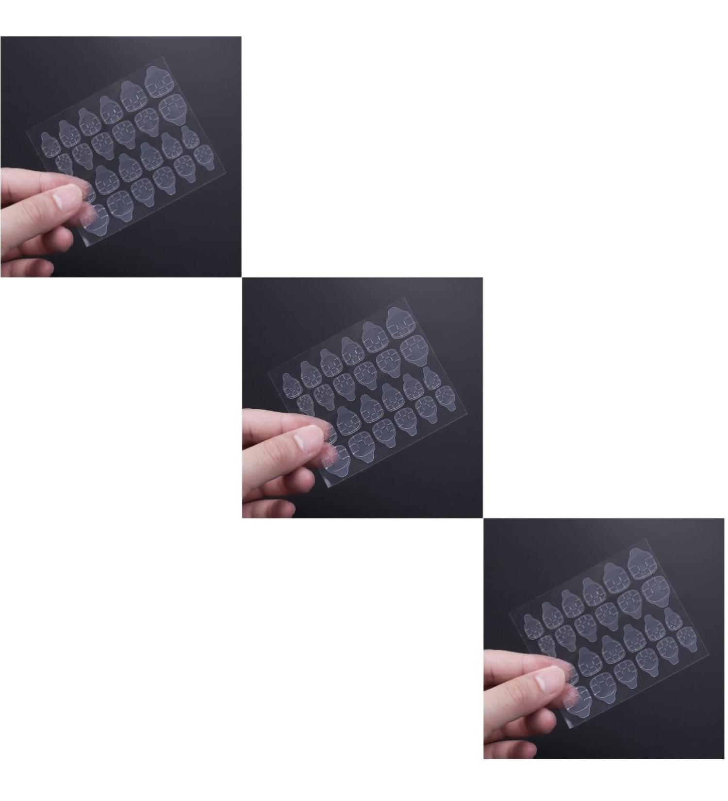  COHEALI COHEALI 48 Sheets Nail Glue Printed False Nail Tips Nail Art Supplies Adhesive Nail Glue Stickers for Nails Double-Sided Nail Glue Sticker - Buy Online on GoSupps.com