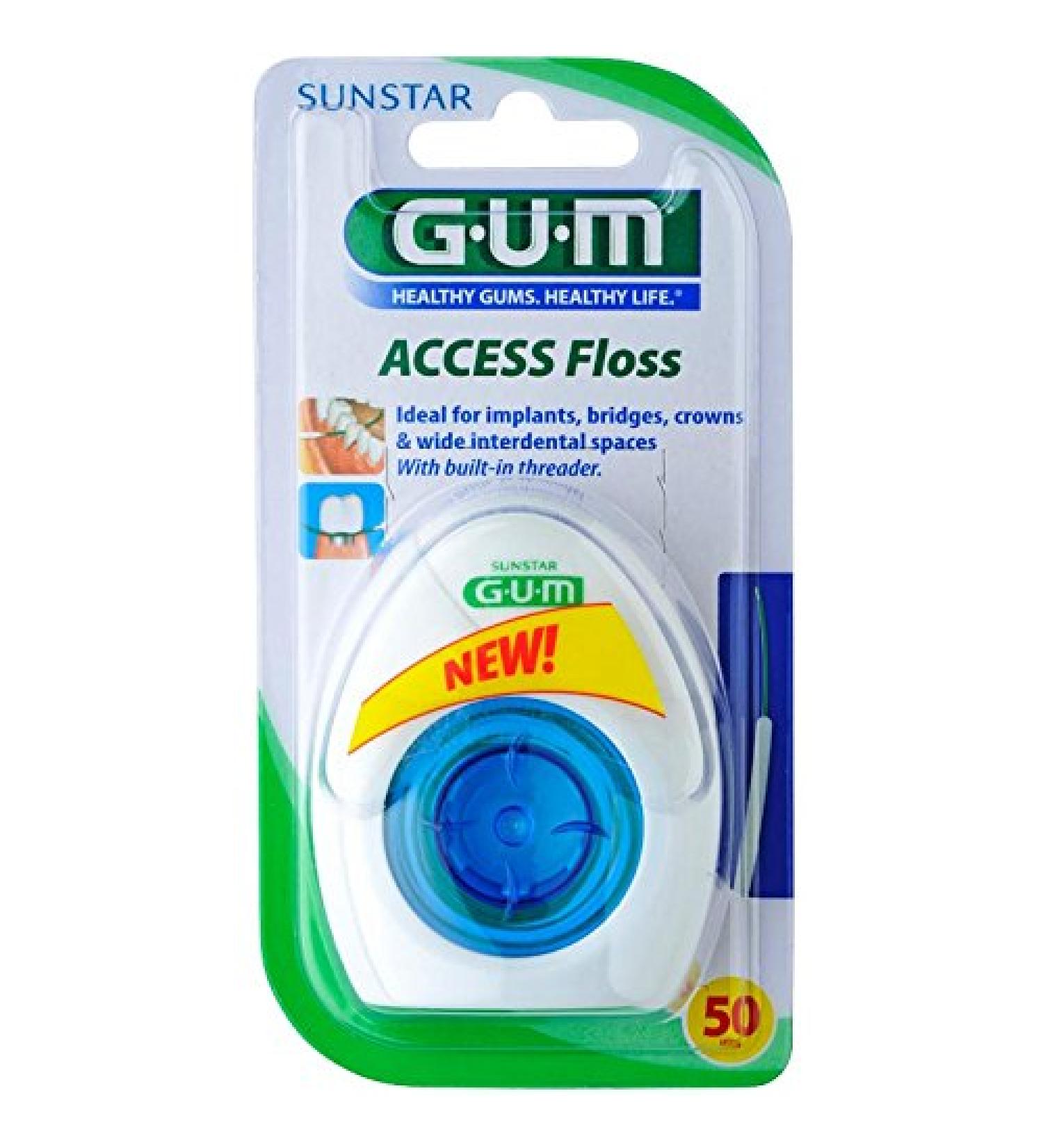 GUM ACCESS Floss for 50 applications DOUBLE PACK (2 pieces)