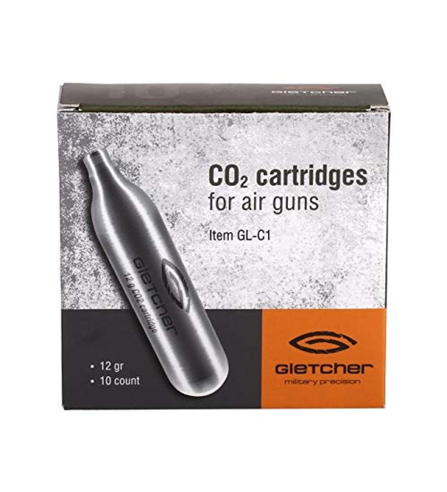 Gletcher Airguns CO2 Cartridge (10 Count) - Buy Online on GoSupps.com