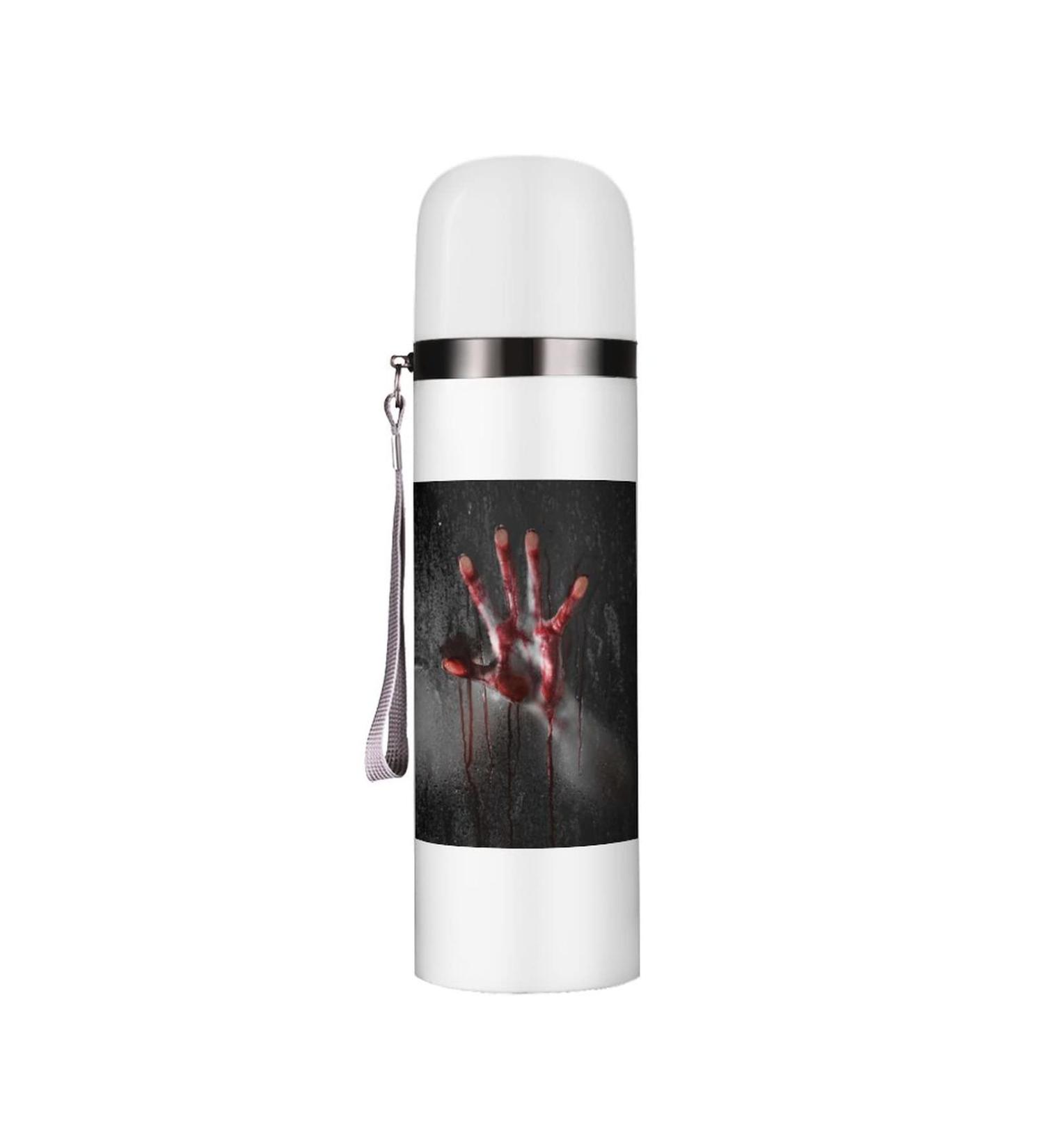 Halloween Bloody Hand Scene Insulated Water Bottle 19 OZ Stainless Steel Travel Mug For Drink Sports Camping Hiking Outdoors - Buy Online on GoSupps.com