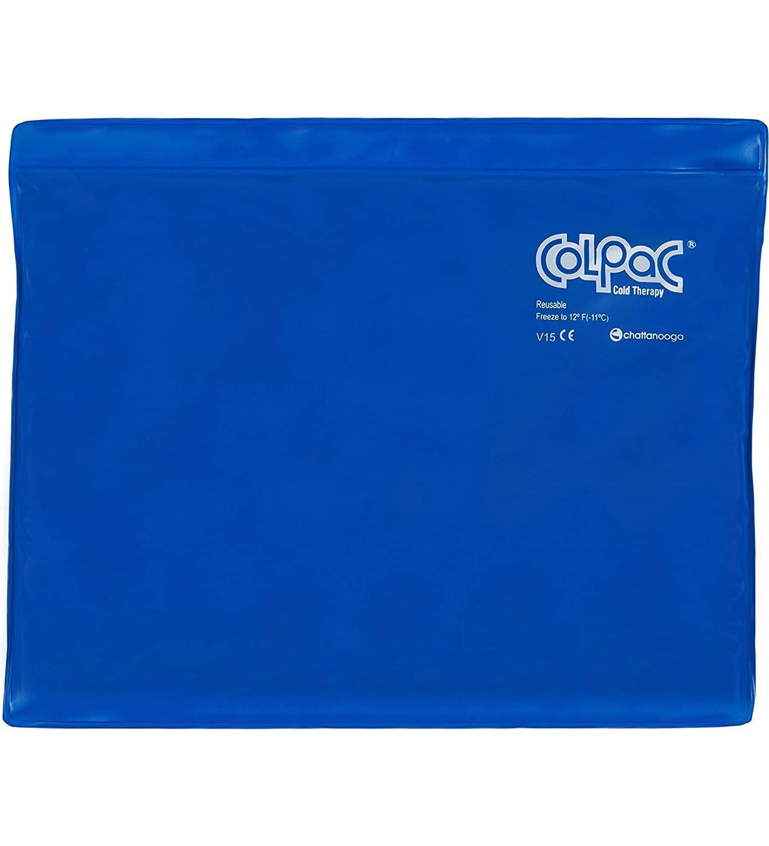 Chattanooga ColPac Reusable Gel Ice Pack Cold Therapy - Blue Vinyl - 11 x 14 - Standard Size - 2 Pack - Buy Online on GoSupps.com