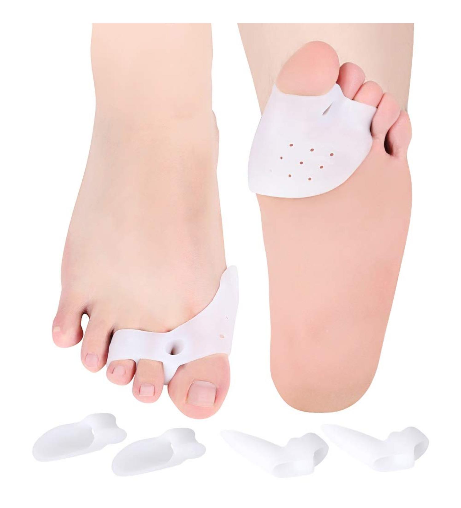 Hallux Valgus Toe Separator by Doact | Comfortable Silicone Gel for Hammer Toes | 3 Pairs - Effective Treatment - Buy Online on GoSupps.com