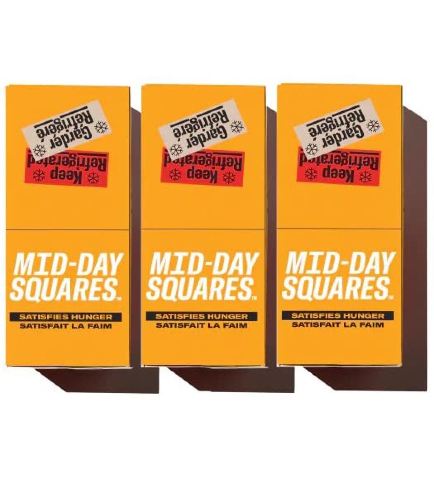 Mid-Day Squares Peanut Butta Bars 33g each 3 Packs (36 Squares) | Made with Real Chocolate 6g Plant Protein 4g Fiber Gluten Free Certified Vegan Peanut Butta 12 Count (Pack of 3) - Buy Online on GoSupps.com