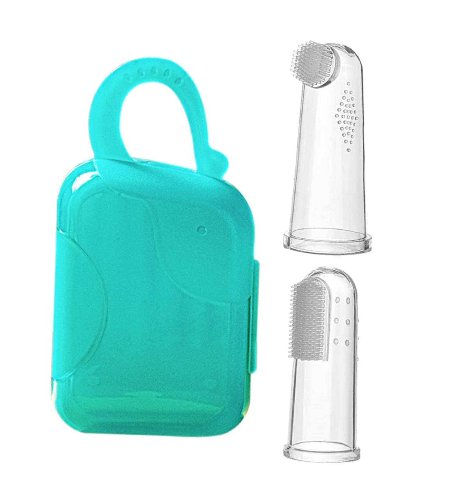 Buy Anneomas Finger Toothbrush Set | Ideal for Toddlers & Pets - Gentle Mouth Cleaning - Buy Online on GoSupps.com
