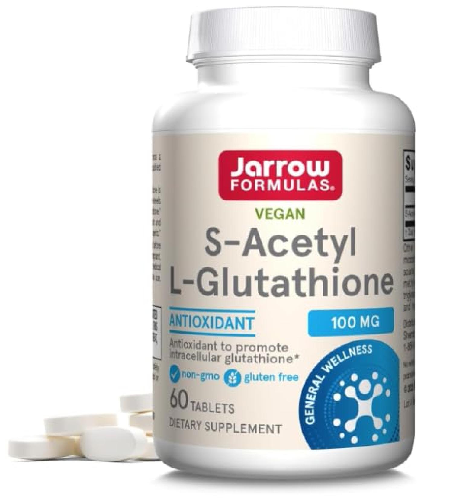 St Helens Merseyside WA9 S Acetyl L Glutathione Tablets 100 mg NonGMO Gluten Free 60 Tablets - Buy Online on GoSupps.com