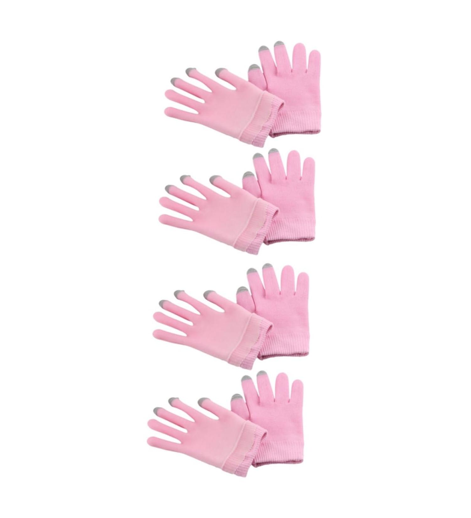 minkissy 4 Pairs Moisturizing Gloves Gel Gloves for Spa Skin Care Gloves Moisturizing Spa Gloves Hand Repair Gloves Gel Spa Gloves Hand Caring Tool Miss Cosmetic Conductive Yarn Lotion - Buy Online on GoSupps.com