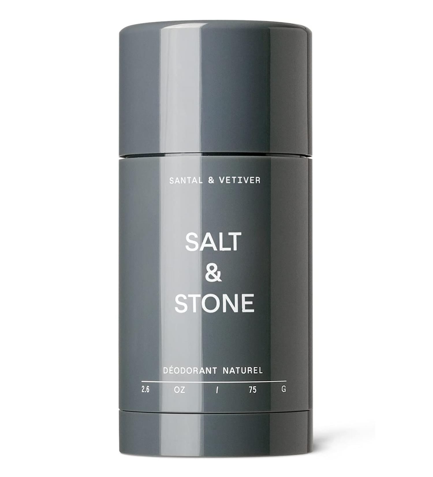 SALT & STONE Sensitive Skin Natural Deodorant | Aluminum & Baking Soda Free | Paraben & Phthalate Free (2.6 oz) Santal & Vetiver - Buy Online on GoSupps.com
