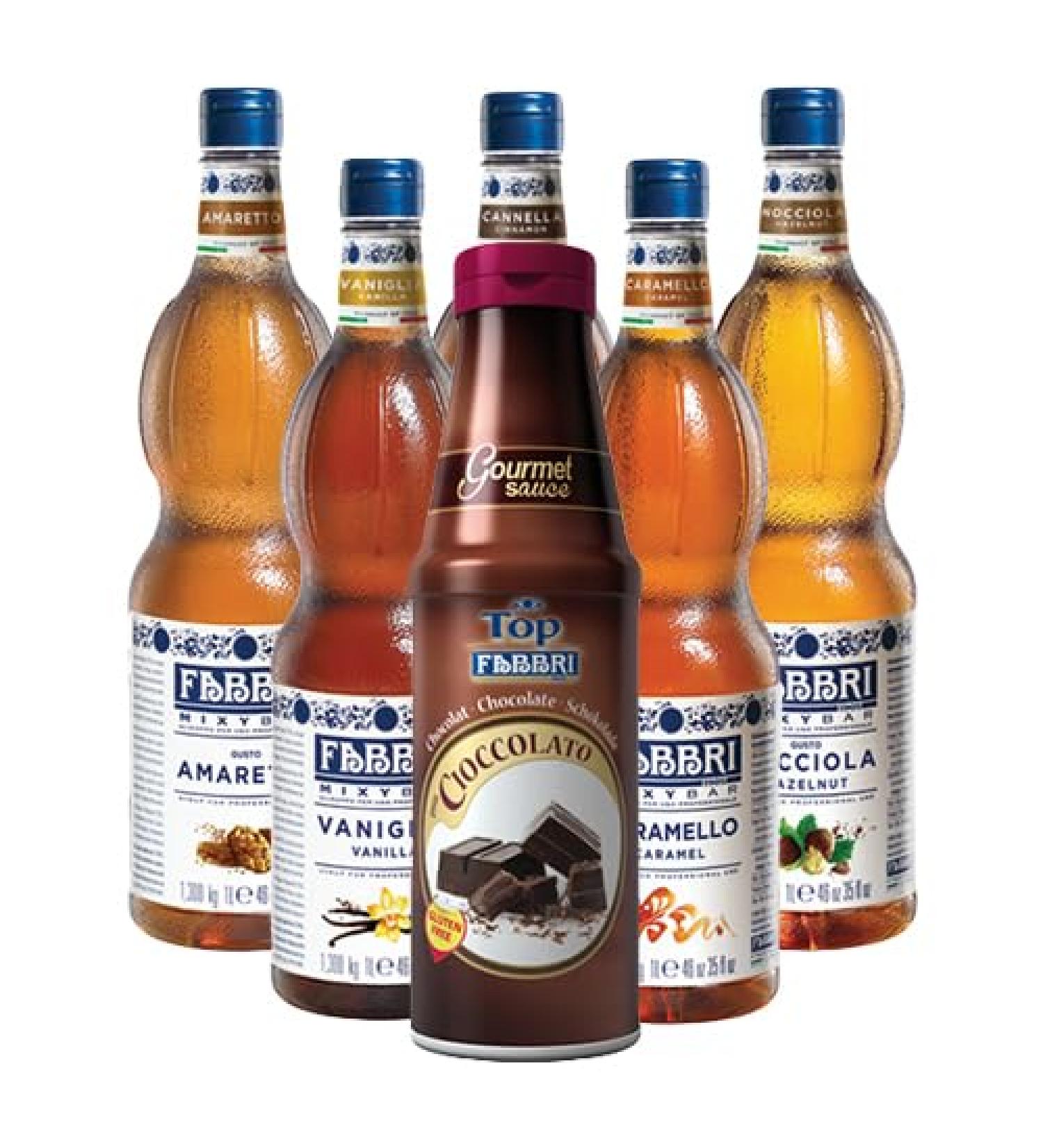 Fabbri - Mixybar Starter Set Coffee Syrups - 6x 1ltr