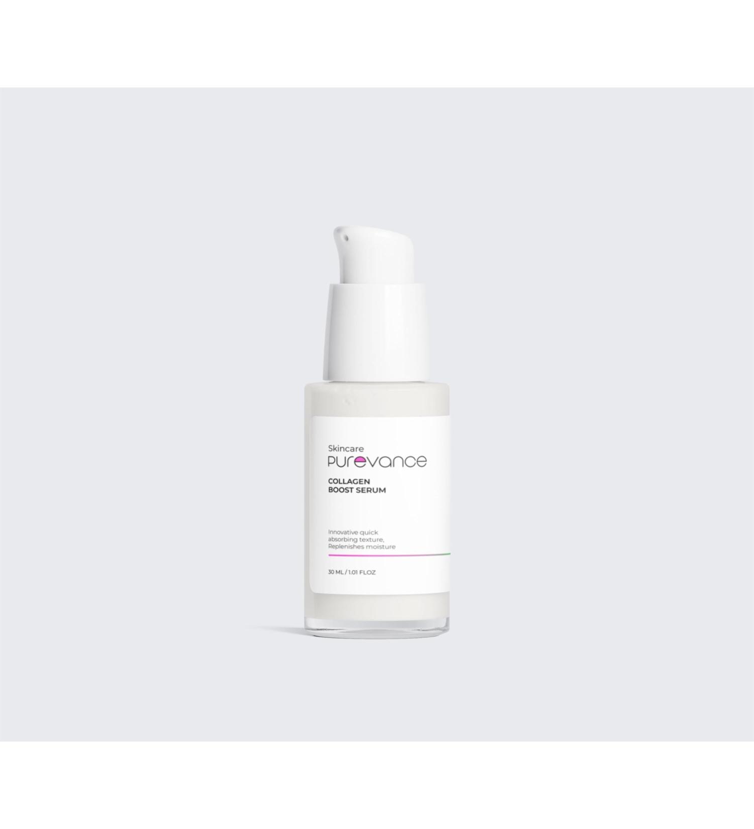 Purevance Collagen Boost Serum Hydrating Face Serum 30ml/1 fl oz Vegan Natural Formula - Buy Online on GoSupps.com