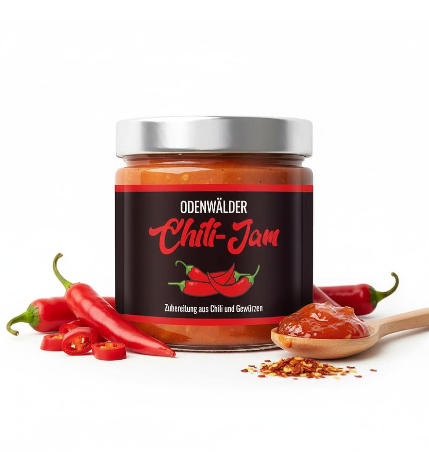 Odenw lder Lebensmittel Chili Jam sweetsharp sandwich filling for grill fans ideal for burgers and BBQ made in Germany 200 g