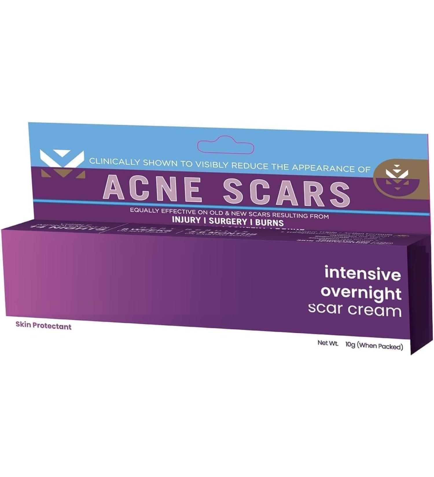 DX Acne Scar Cream 10g | Acne Scar Night Cream | Acne Scar Treatment | Cream for All Skin Types | Acne Scar Cream for Men & Women |