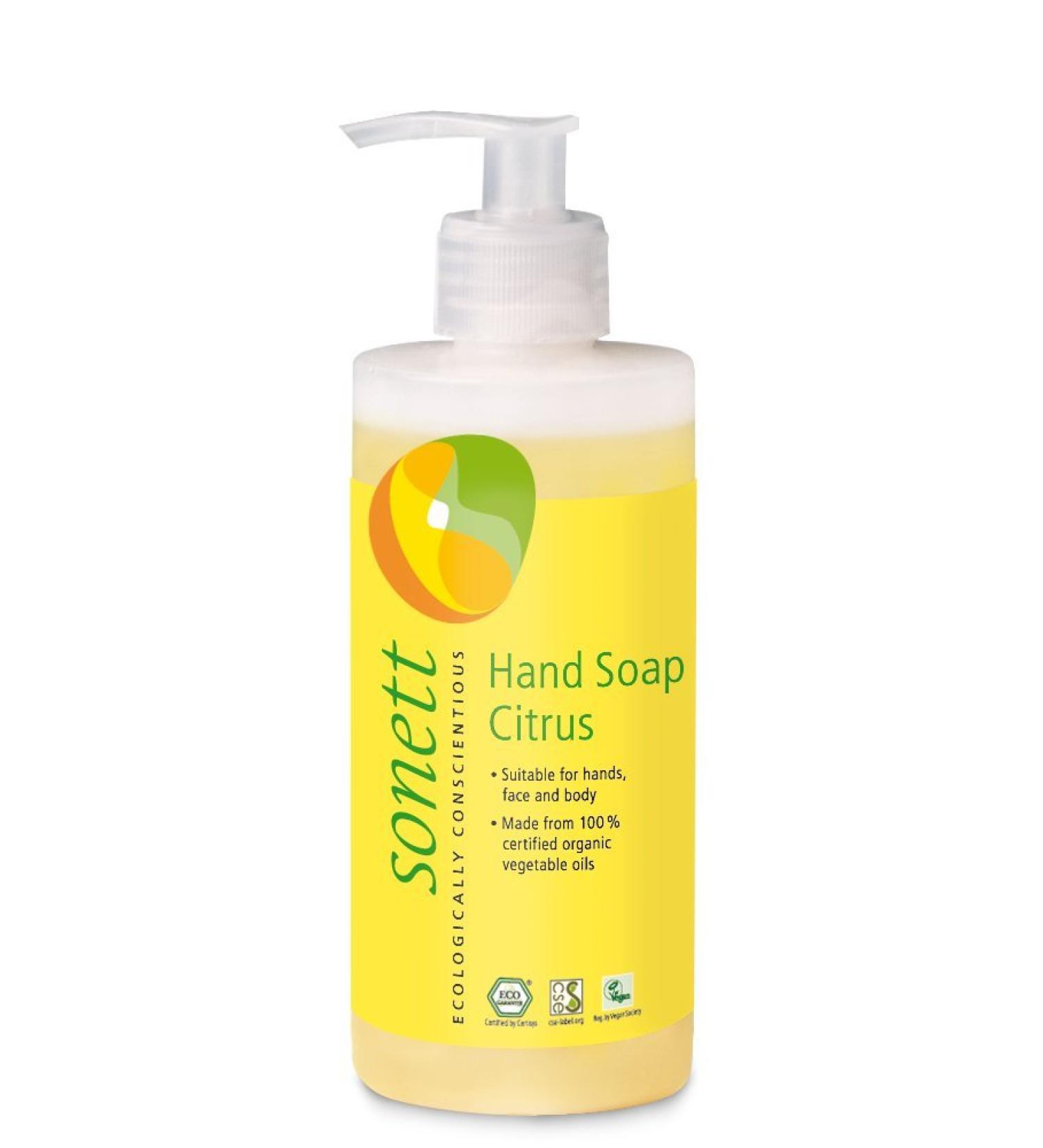 Sonett Organic Hand Soap - Citrus Lavender Calendula Rose | Sensitive Foam Soap (1 & 6 Count) - Eco-Friendly International Shipping - Buy Online on GoSupps.com