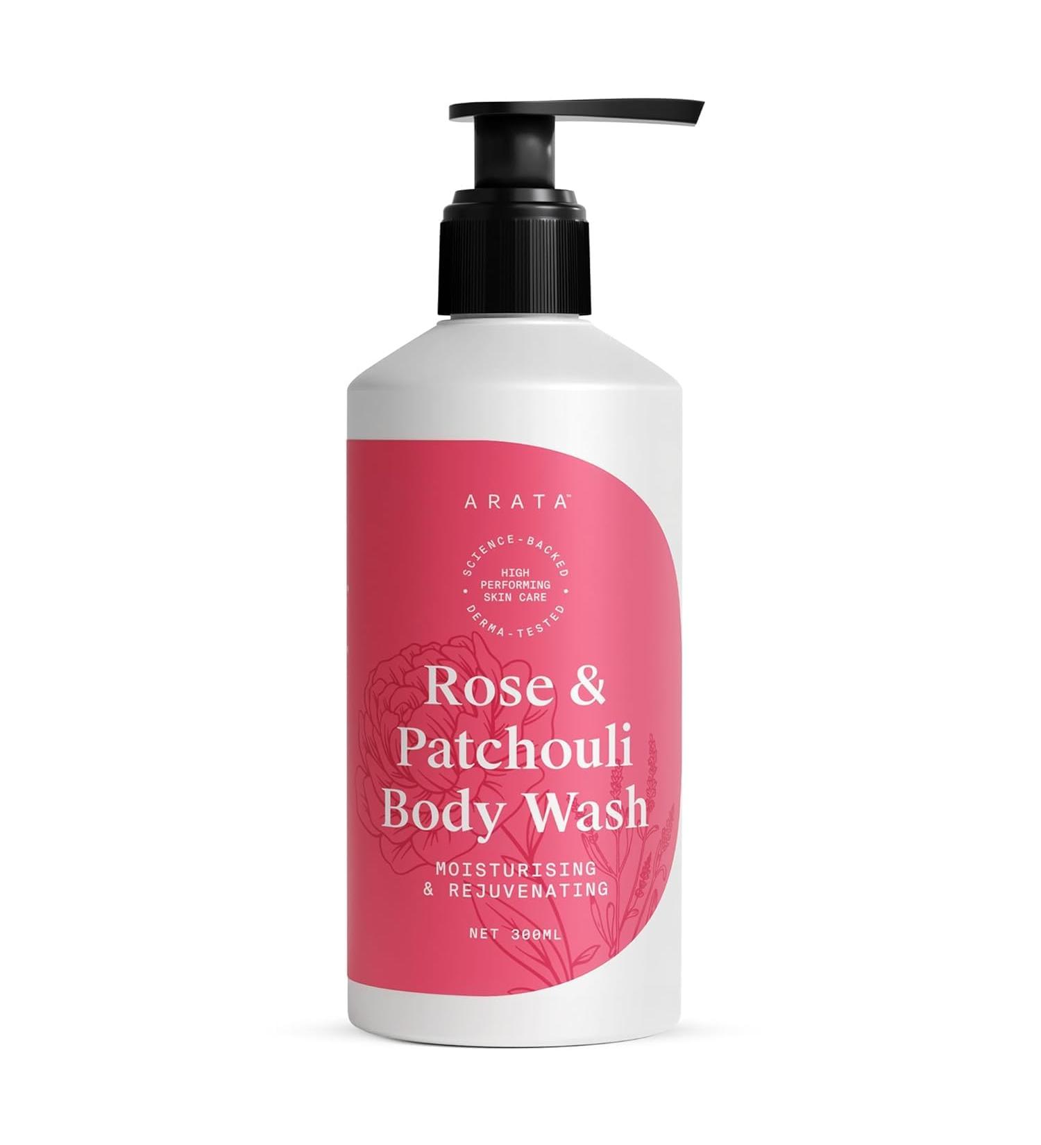 Moisturising Body Wash for Dry & Normal Skin | Rose & Patchouli | Intense Hydration & Long-Lasting Fragrance | Unisex | 300ML - Shop Internationally - Buy Online on GoSupps.com