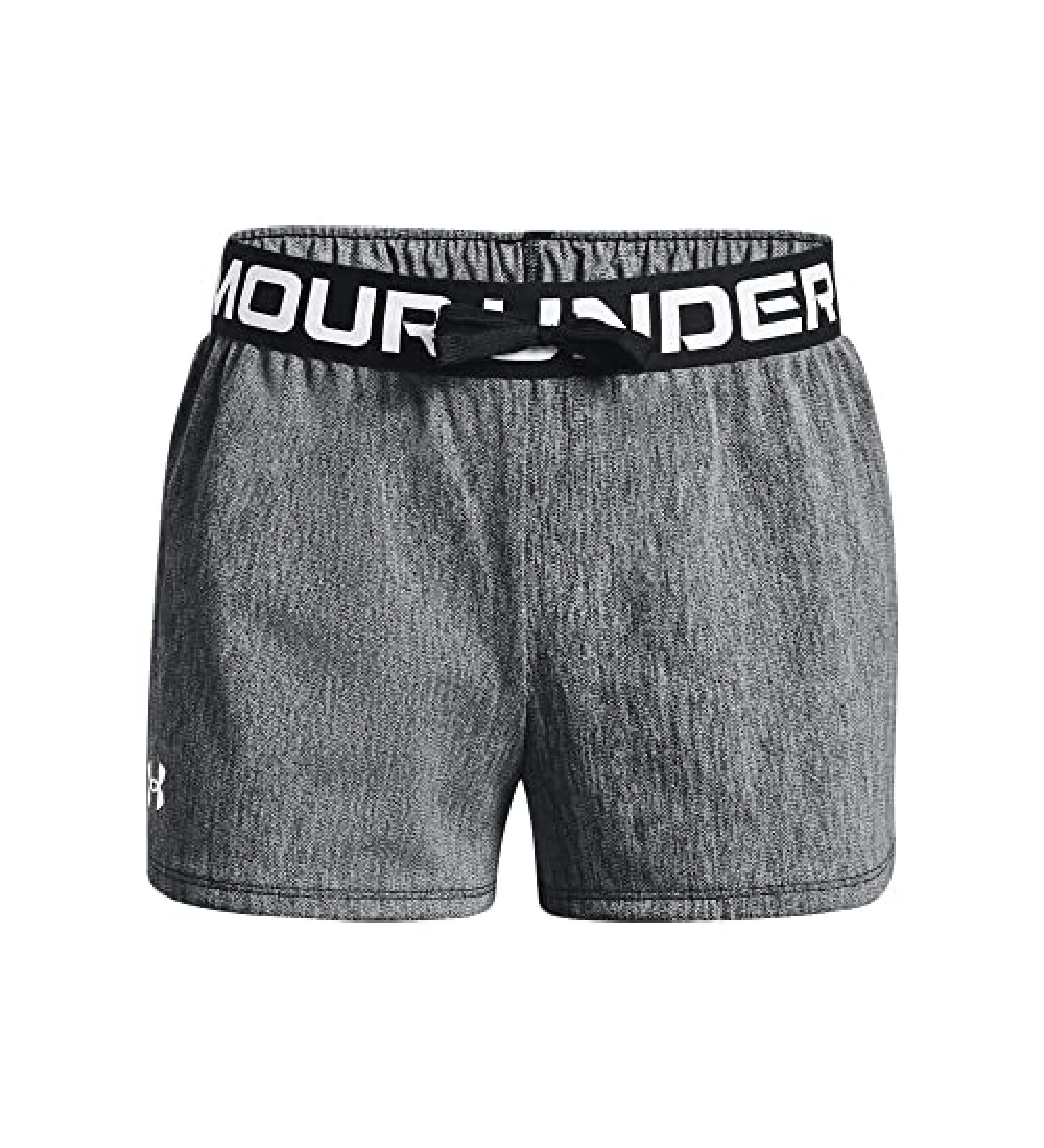 Under Armour Girls' Play Up Twist Shorts Black/Wildflower - Medium - Buy Online on GoSupps.com