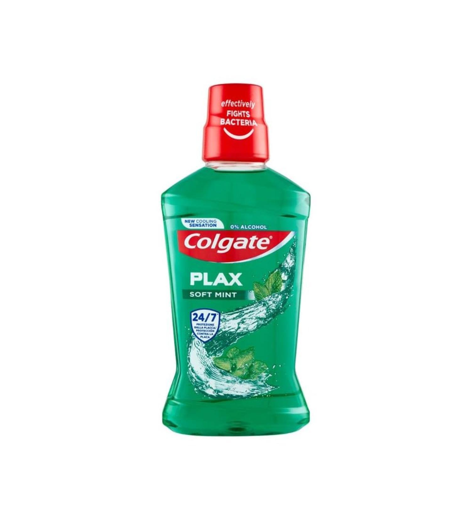COLGATE - Colgate Plax Alcohol-Free Mouthwash Mild Mint - 24/7 Fresh Breath - Pack of 12 x 500 ml - Buy Online on GoSupps.com