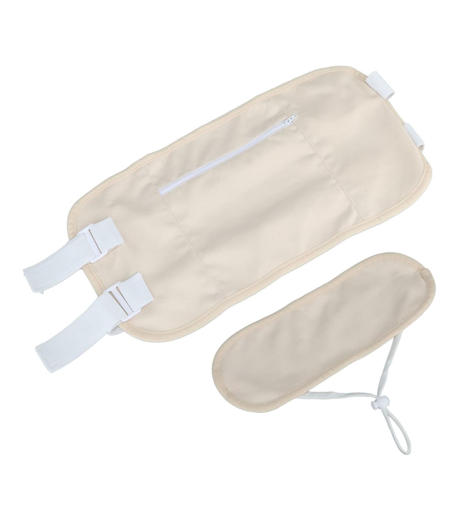 Organic Castor Oil Wrap Set for Liver Detox - Adjustable Elastic Band Ideal for Neck & Body Compression - Buy Online on GoSupps.com