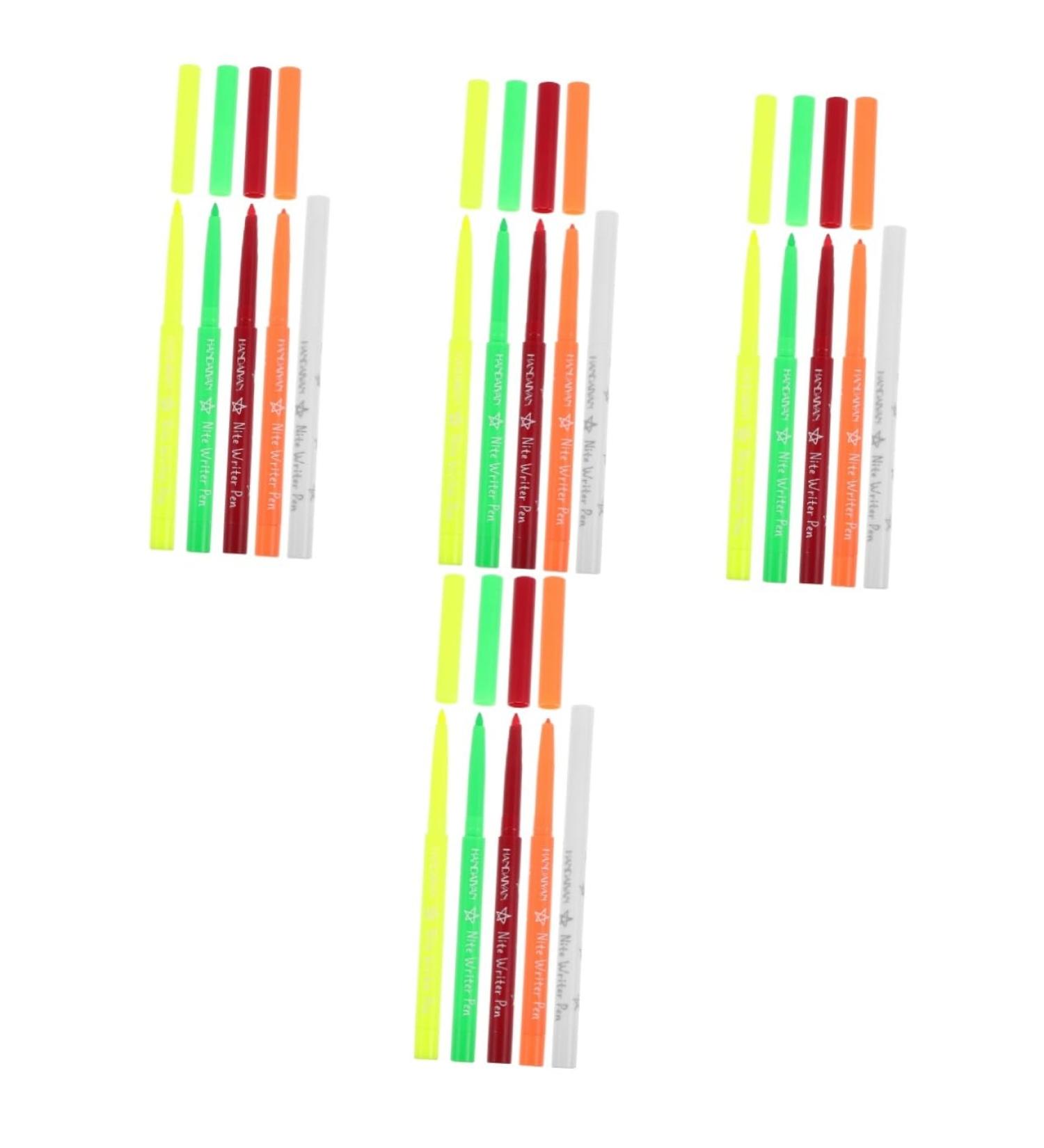 Beavorty 20 Pcs Halloween Paint Pen Eyeliner Fluorescence Eye Liner Fluorescence Eyeliner Pen Plastic 12.00X0.80X0.80CMx4pcs Assorted Colorx4pcs - Buy Online on GoSupps.com