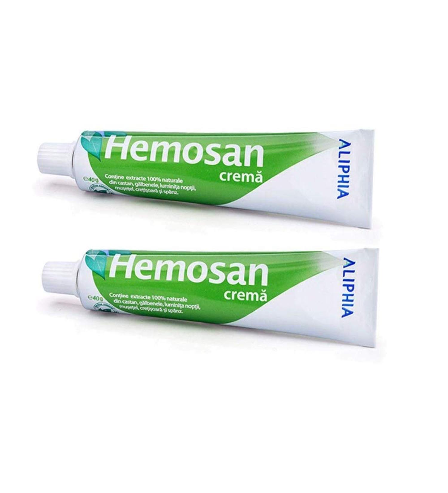 HEMOSAN 2 PACK - Itching Rapid Relief Cream, Cracks, Hemorrhoids, Eczema, Pruritus Ani