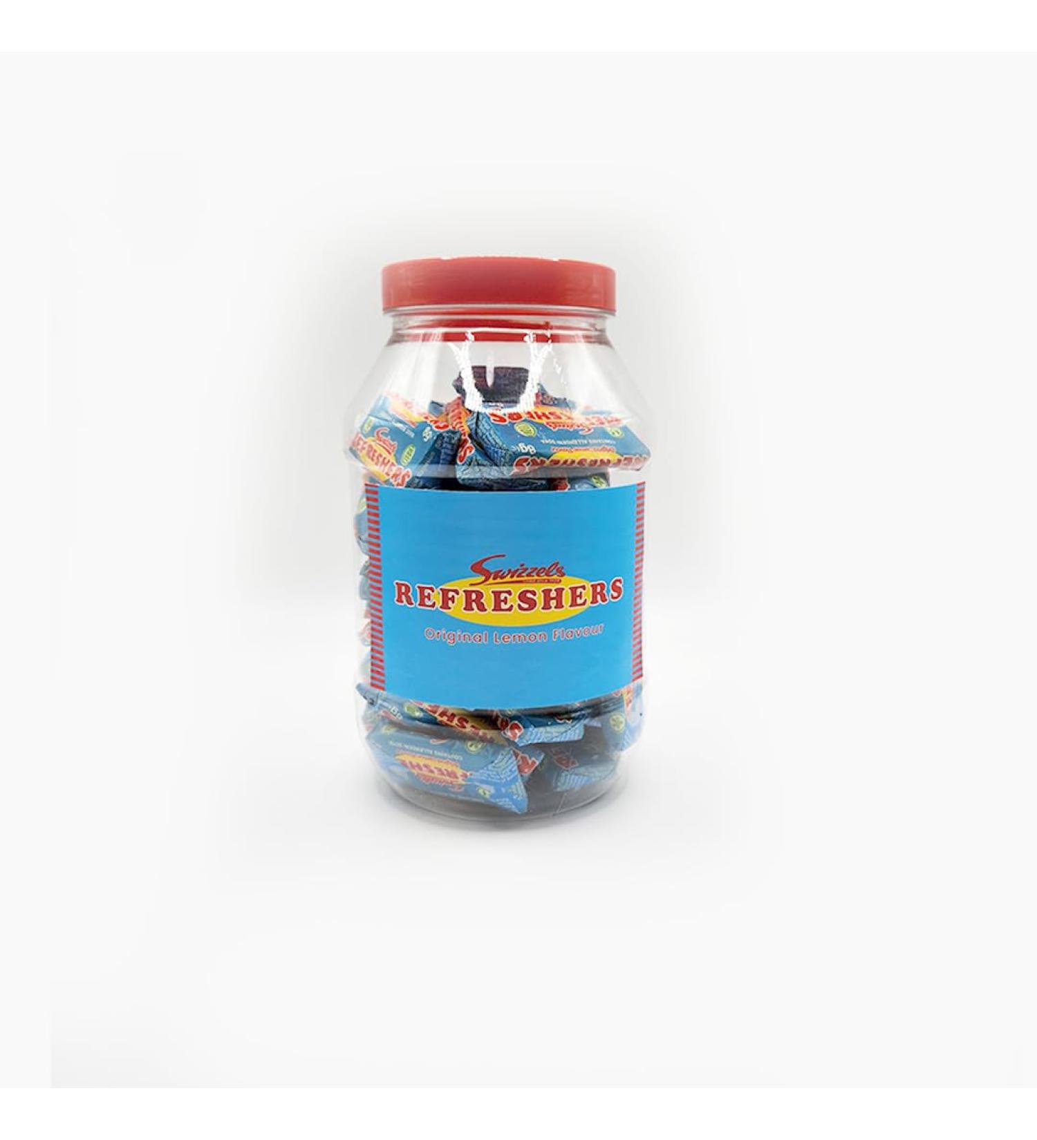 Swizzels Refresher Chews Sweet Original Lemon Flavour 500g Sweets Jar By Three Strawberry Ltd.