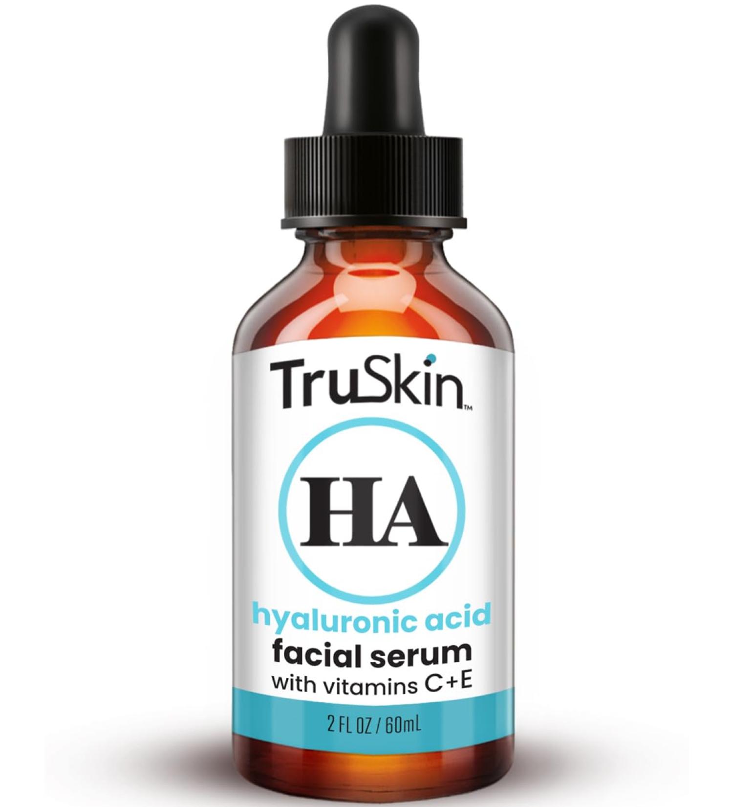 TruSkin Hyaluronic Acid Serum for Face - Ultra Hydrating & Moisturizing Serum with 7 Key Ingredients - Best for Plumping & Smoothing Fine Lines - 2 fl oz - Buy Online on GoSupps.com