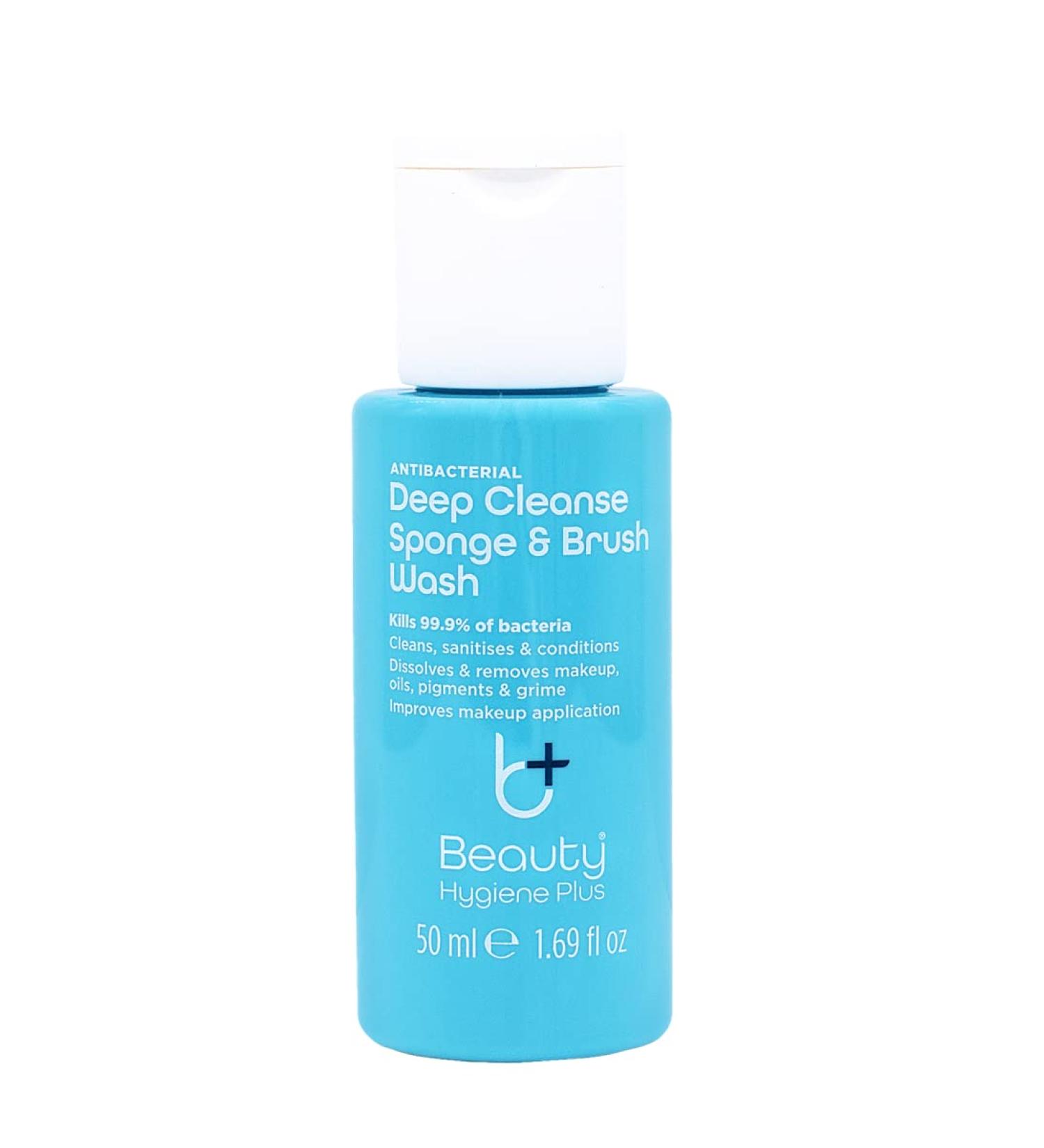 Beauty Hygiene Plus Deep Cleanse Makeup Sponge & Brush Wash 50ml - Antibacterial Conditioning Formula - Buy Online on GoSupps.com