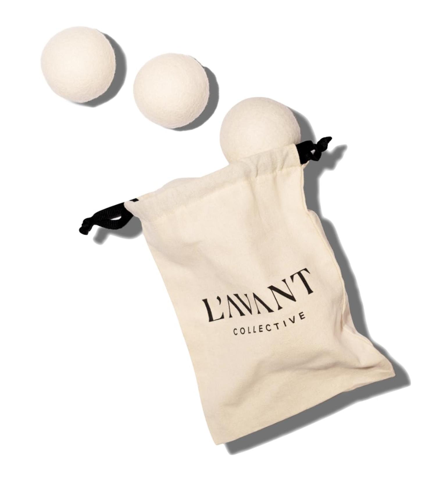 Lavant Collective Wool Dryer Balls - Set of 3 | Premium Reusable Natural Fabric Softener | Reduces Wrinkles & Drying Time | Gentle on Clothes & Skin - Buy Online on GoSupps.com