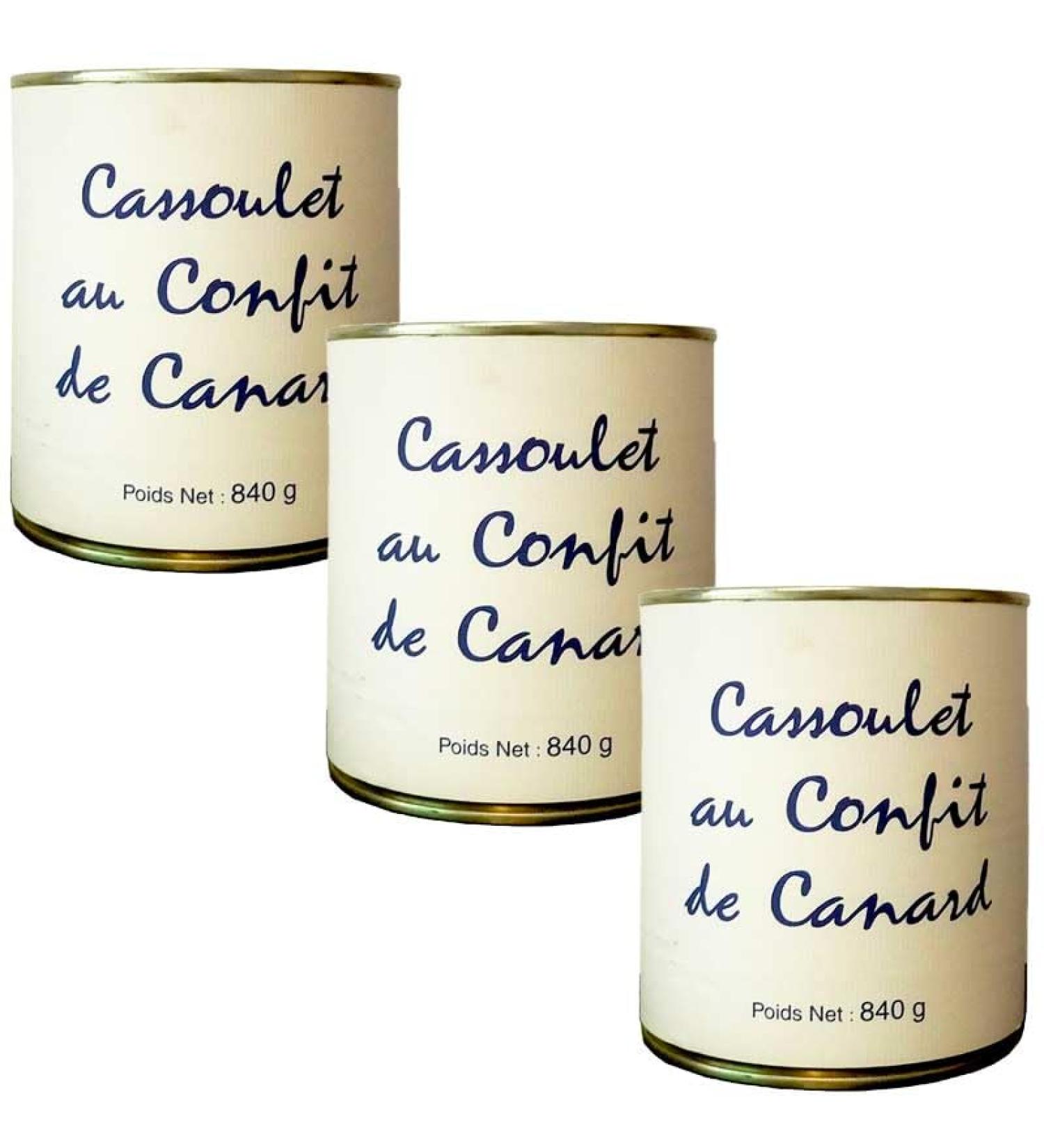 Cassoulet with duck confit 3 cans 840g - Buy Online on GoSupps.com