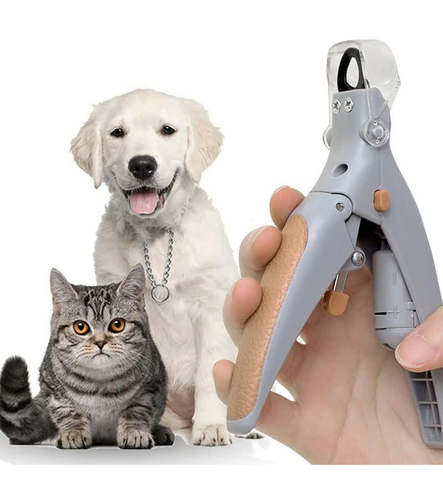 WisePatch LED Dog Nail Clipper with Safety Guard and Nail File - Sharp Blade Trimmers for Grooming Dog and Cat - Buy Online on GoSupps.com