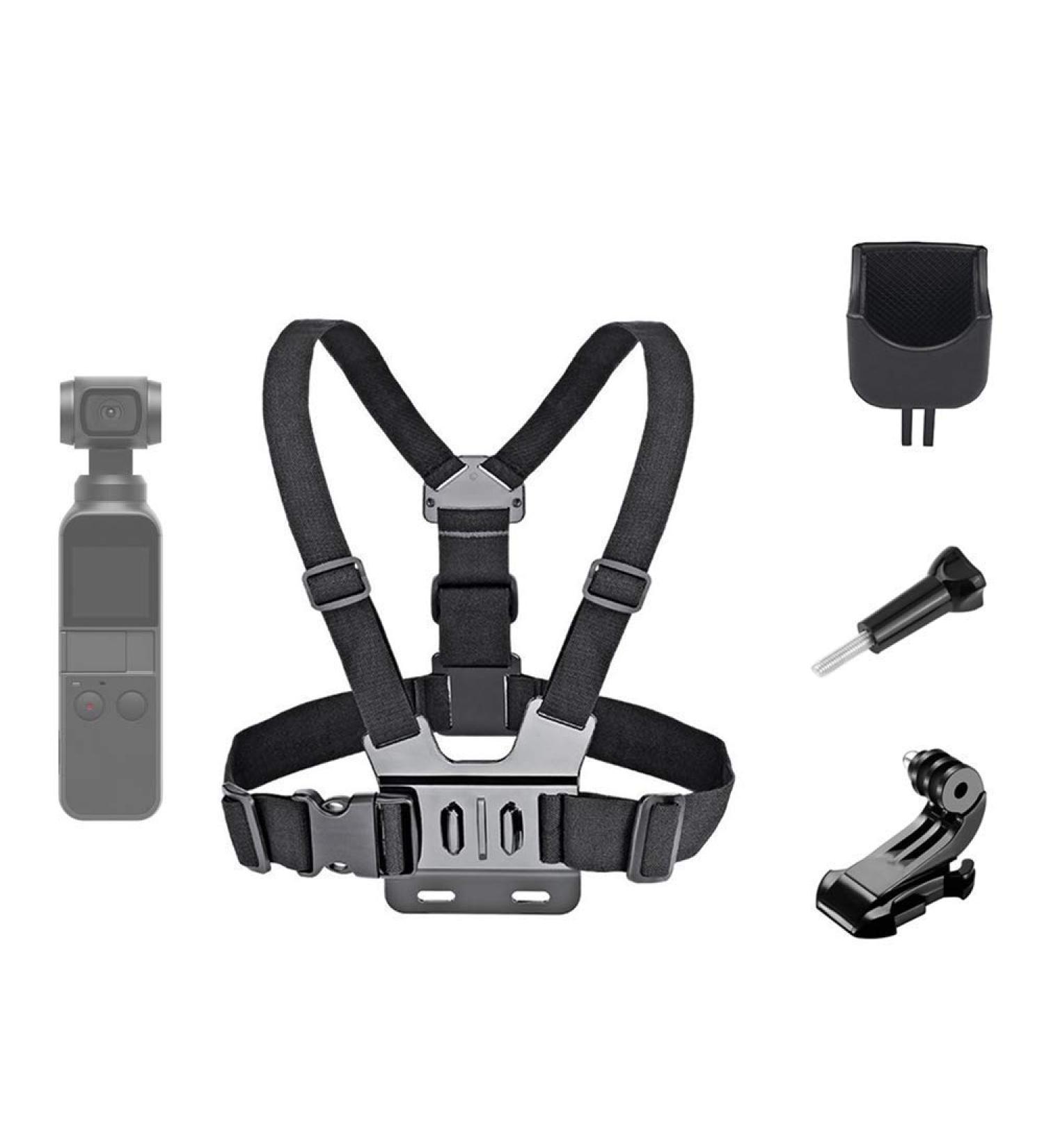 Micros2u Chest Belt Attachment for DJI Osmo Pocket & Action Cameras | Comfortable & Safe POV Recording - Buy Online on GoSupps.com