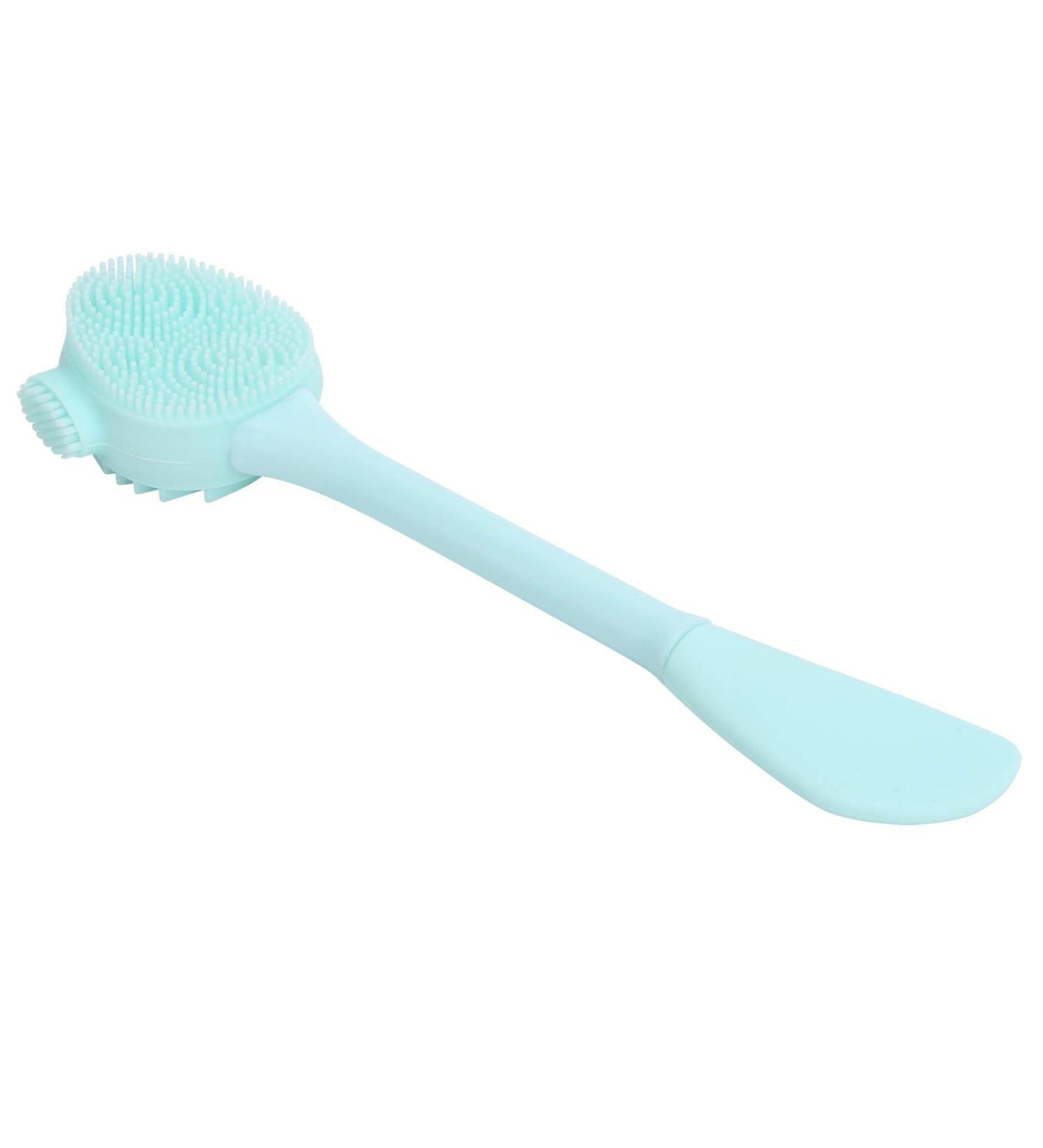 Face Brush Brosse Pourge Manuelle Foodade Silicone Pp Handheld Silicone Face Brush Diy Mixing Stick Makeupsing Brush(Green Double Head Shape (All green double-ended knife type) - Buy Online on GoSupps.com