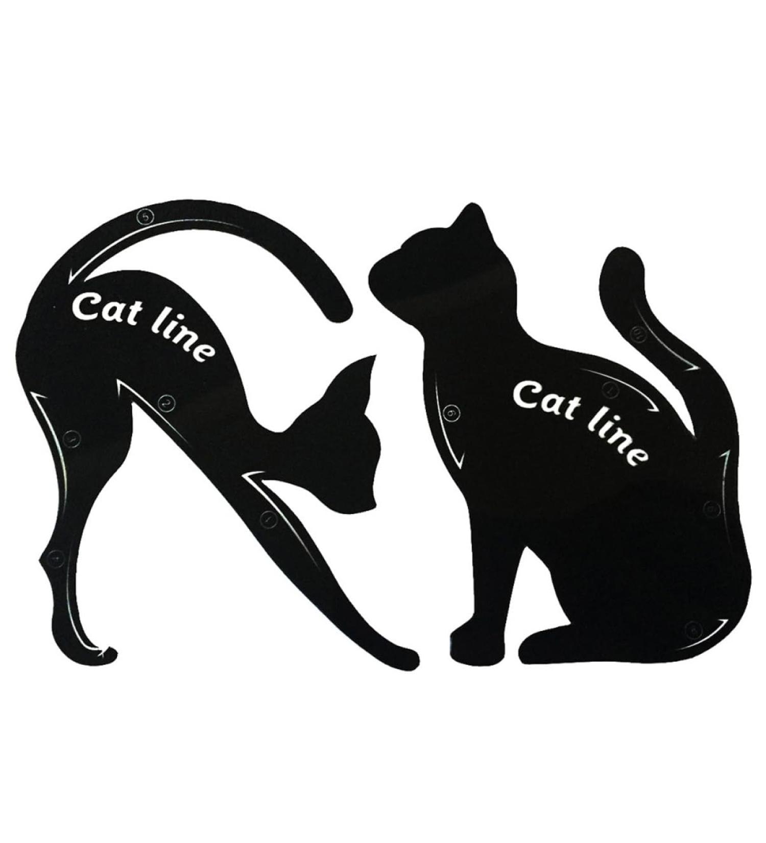 Housoutil 2pcs Eyeliner Stencil Cat Eye Stencil Eyeshadow Stencil Template Eye Shadow 9.00X7.00X0.10CM As Shown - Buy Online on GoSupps.com