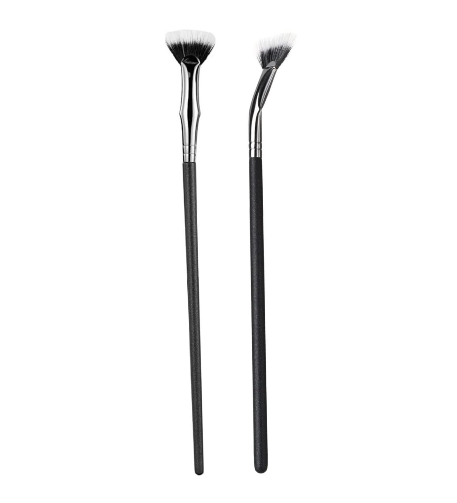 Mascara Brush for Lashes 2PCS 6.8 Inch Folding Angle Lash Brush Synthetic Fibre Smooth Application Eyelash Brush Makeup Tool for Upper Lower Eye Lash Natural Lifted Effects Mascara Brush - Buy Online on GoSupps.com
