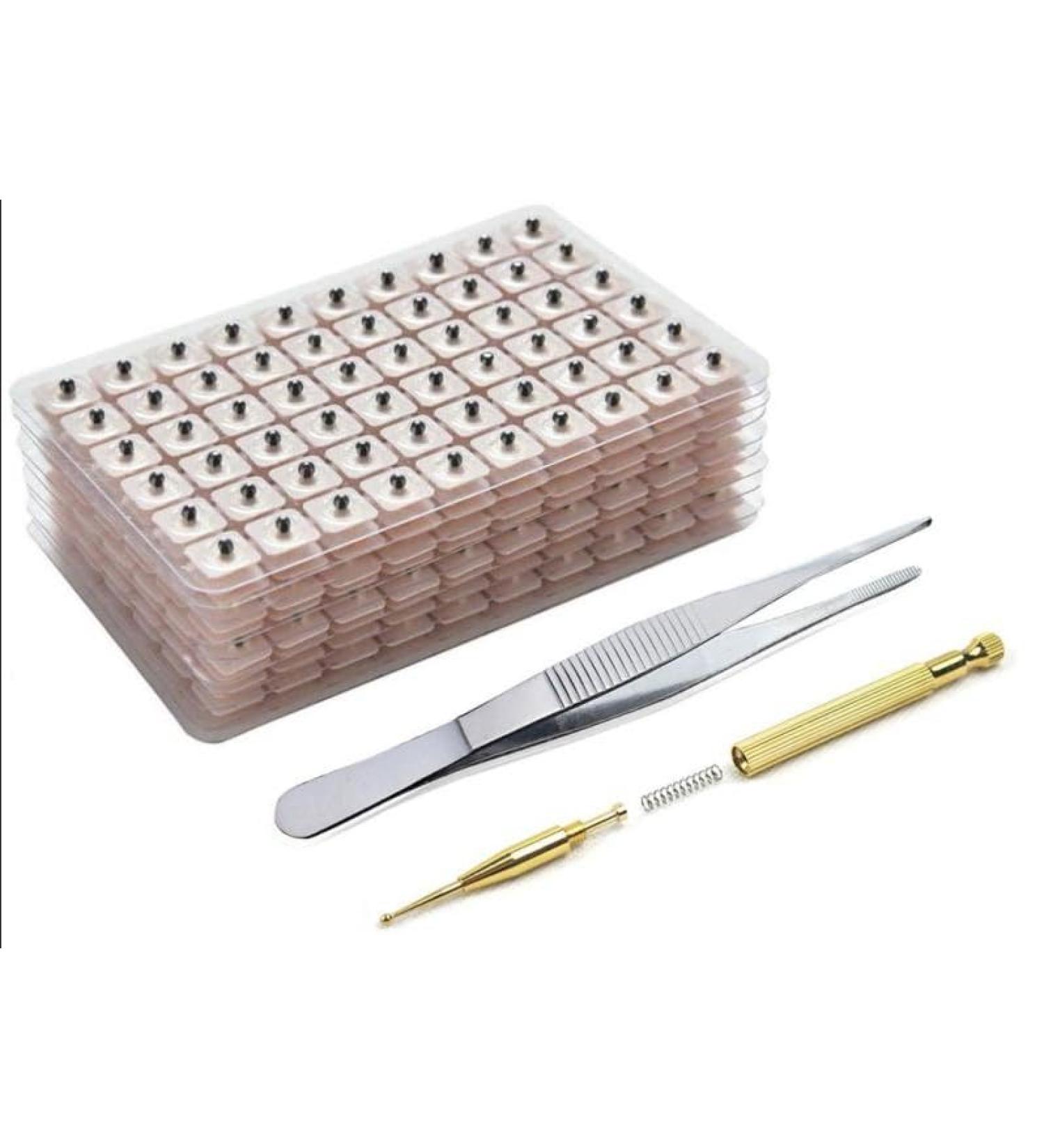 Complete Magnetic Therapy Set - 600 Magnetic Stickers Acupressure Pen & Tweezers for Pain Relief - Buy Online on GoSupps.com