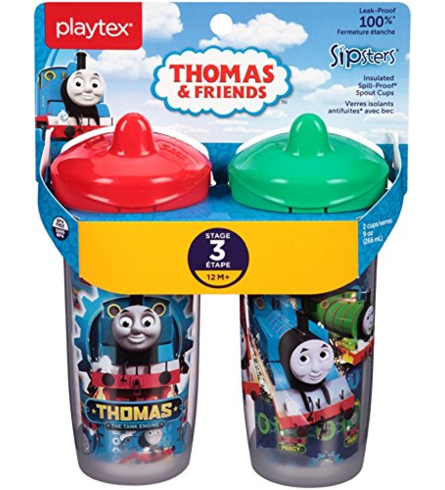 Playtex Sipsters Stage 3 Thomas The Train Sippy Cups - 9 Ounce - 2 Count - Buy Online on GoSupps.com