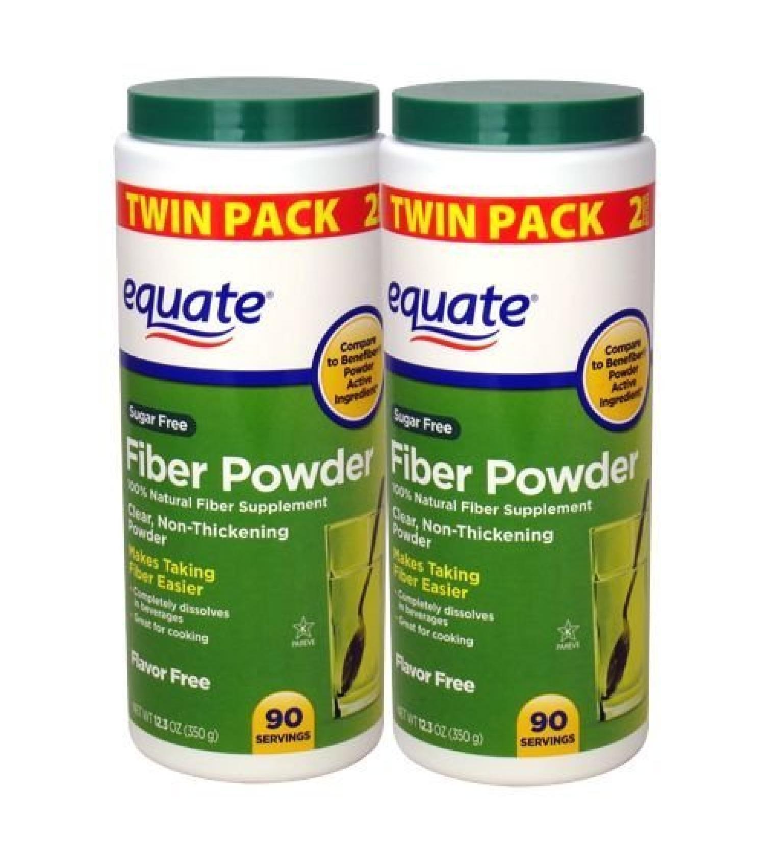 Equate Sugar-Free Fiber Powder - 90 Servings 12.3 oz (2 Pack) | Digestive Health Supplement - Buy Online on GoSupps.com