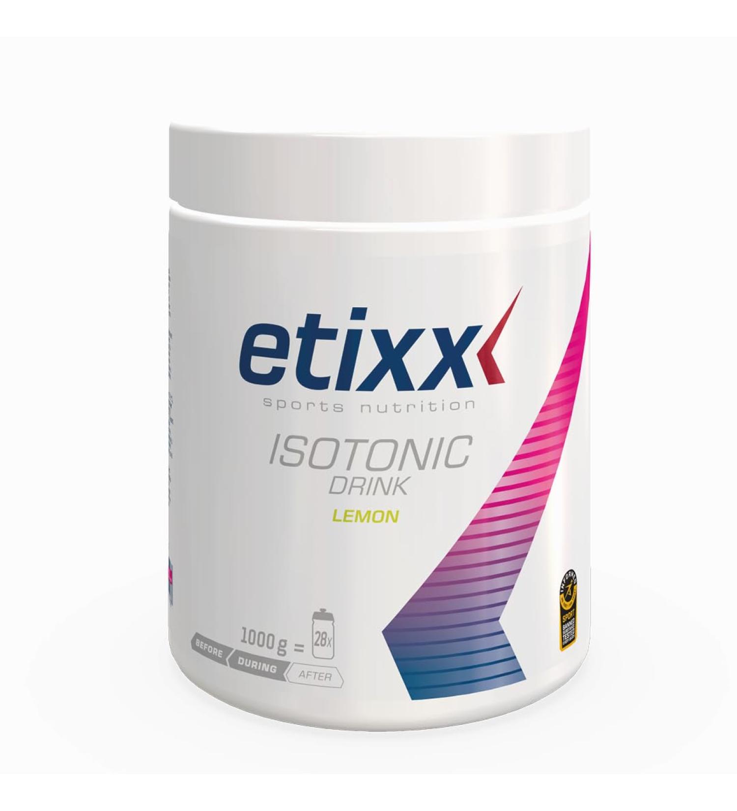 Etixx Isotonic Isotonic Lemon Drink 1000g - Rapid Hydration and Energy For Endurance and Recovery - Buy Online on GoSupps.com
