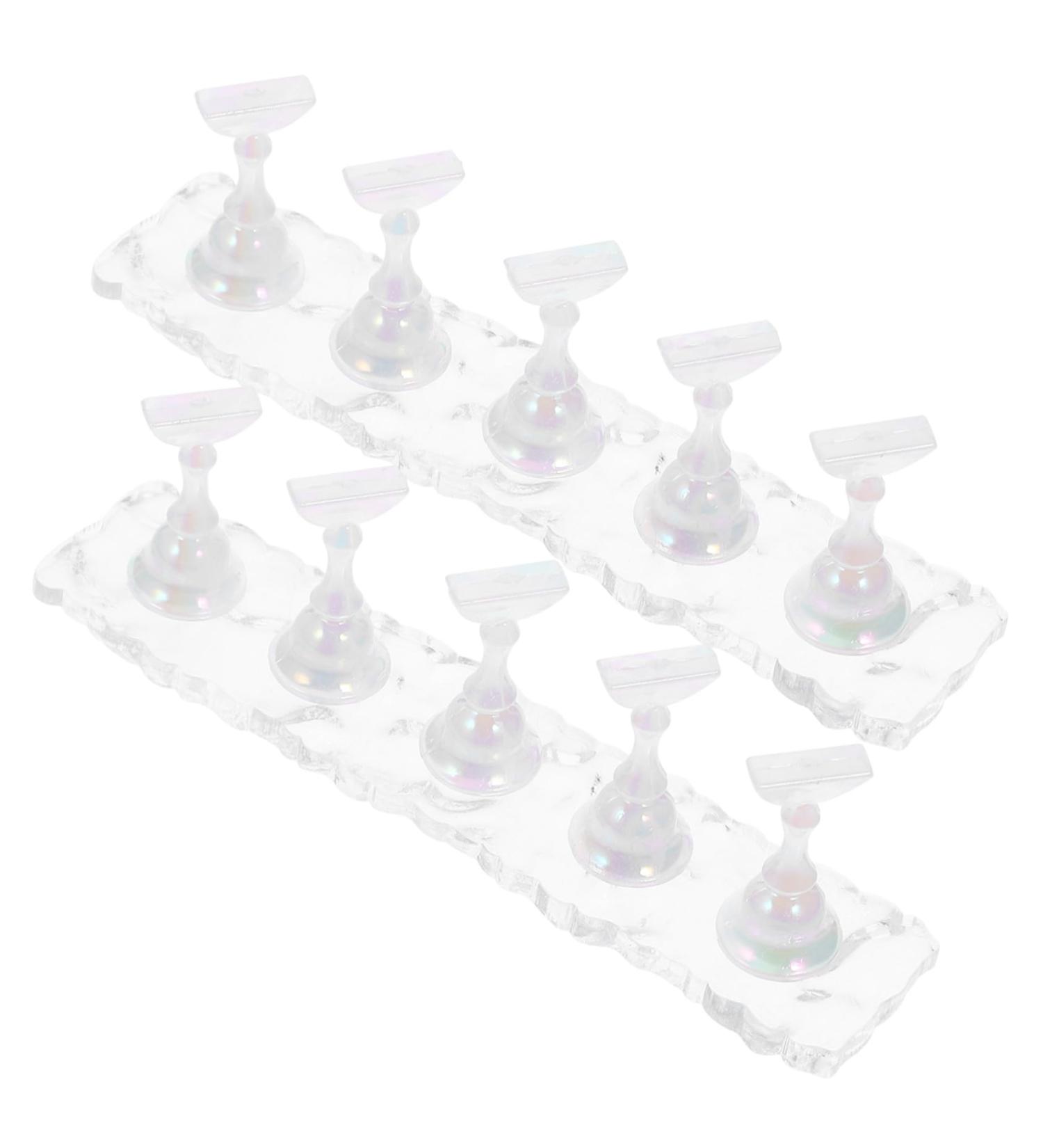 Beatifufu 2 Sets Manicure Practice Base Nail Holder for Painting Nails Nail Practice Stand Fake Nail Holder Nail Painting Stand Nail Tip Holders Nail Art Stand Nail Stands Lace Easel Acrylic - Buy Online on GoSupps.com