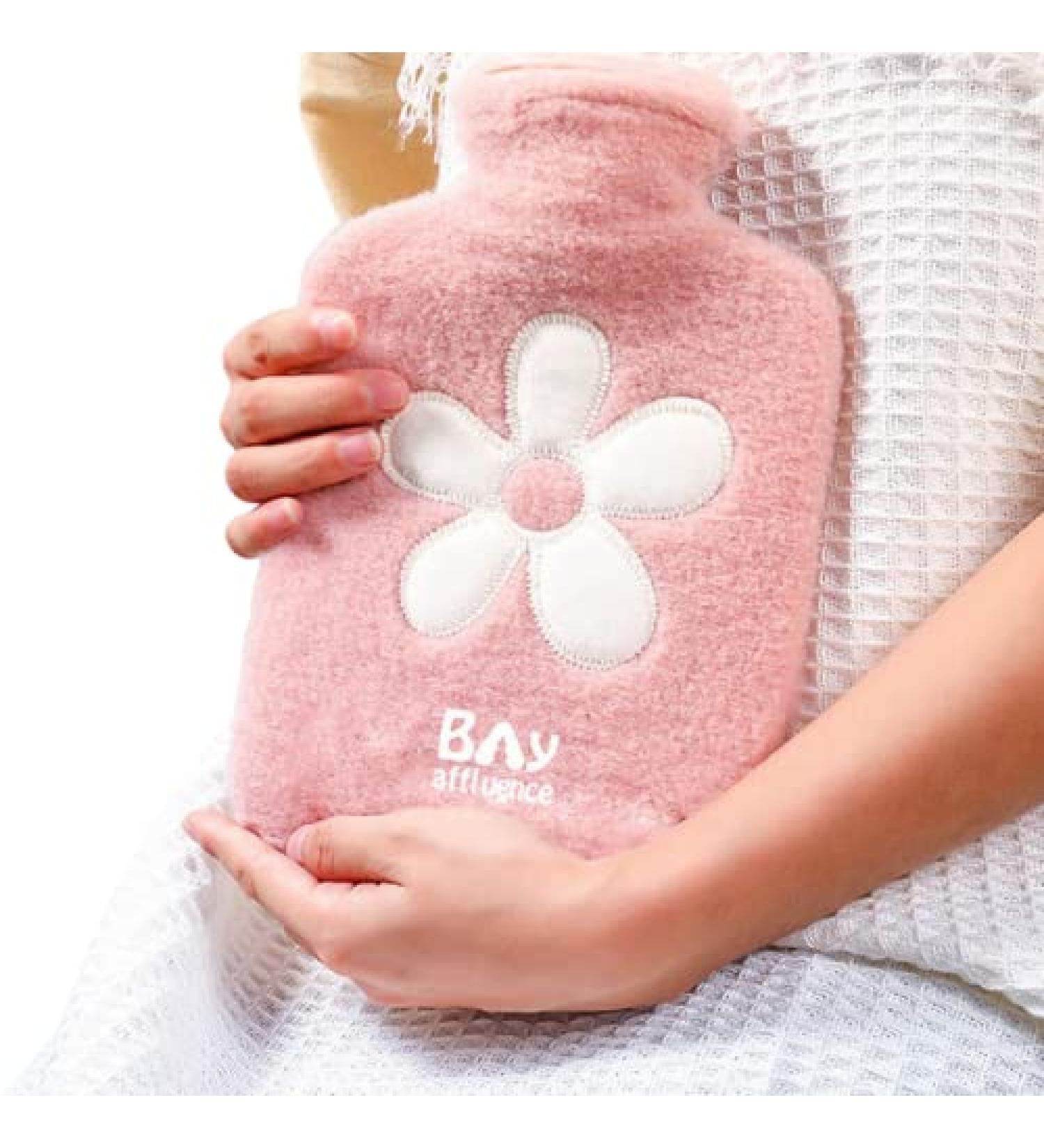 Small Pink Hot Water Bottle for Adults, Seniors & Children - Hot Water Bag for Hot Compress - Buy Online on GoSupps.com