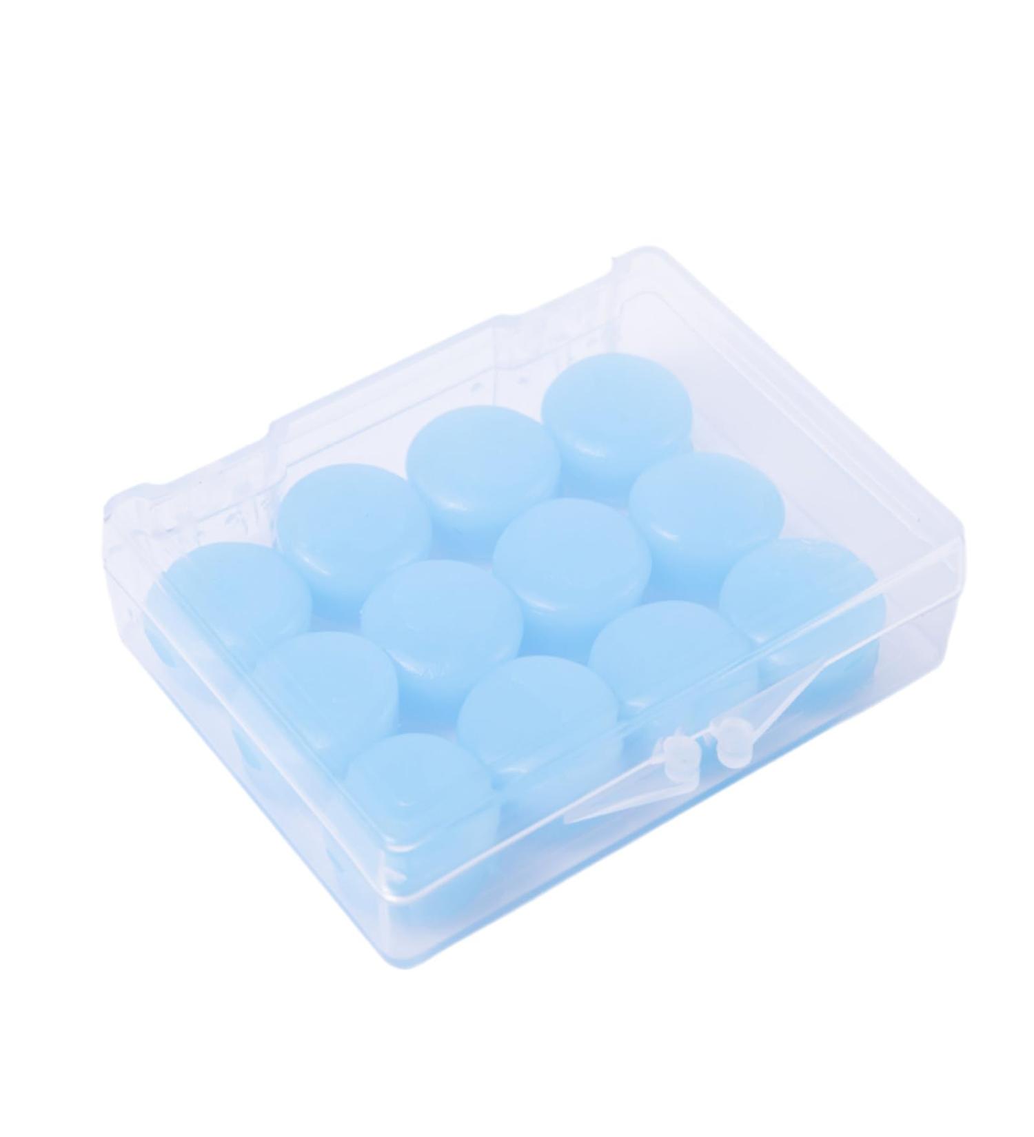 WDNIGLP 12Pcs Earplugs for Sleeping Noise Cancelling Reusable Silicone Ear Plugs Surfings Earplugs Suitable for Swimming Travel - Buy Online on GoSupps.com