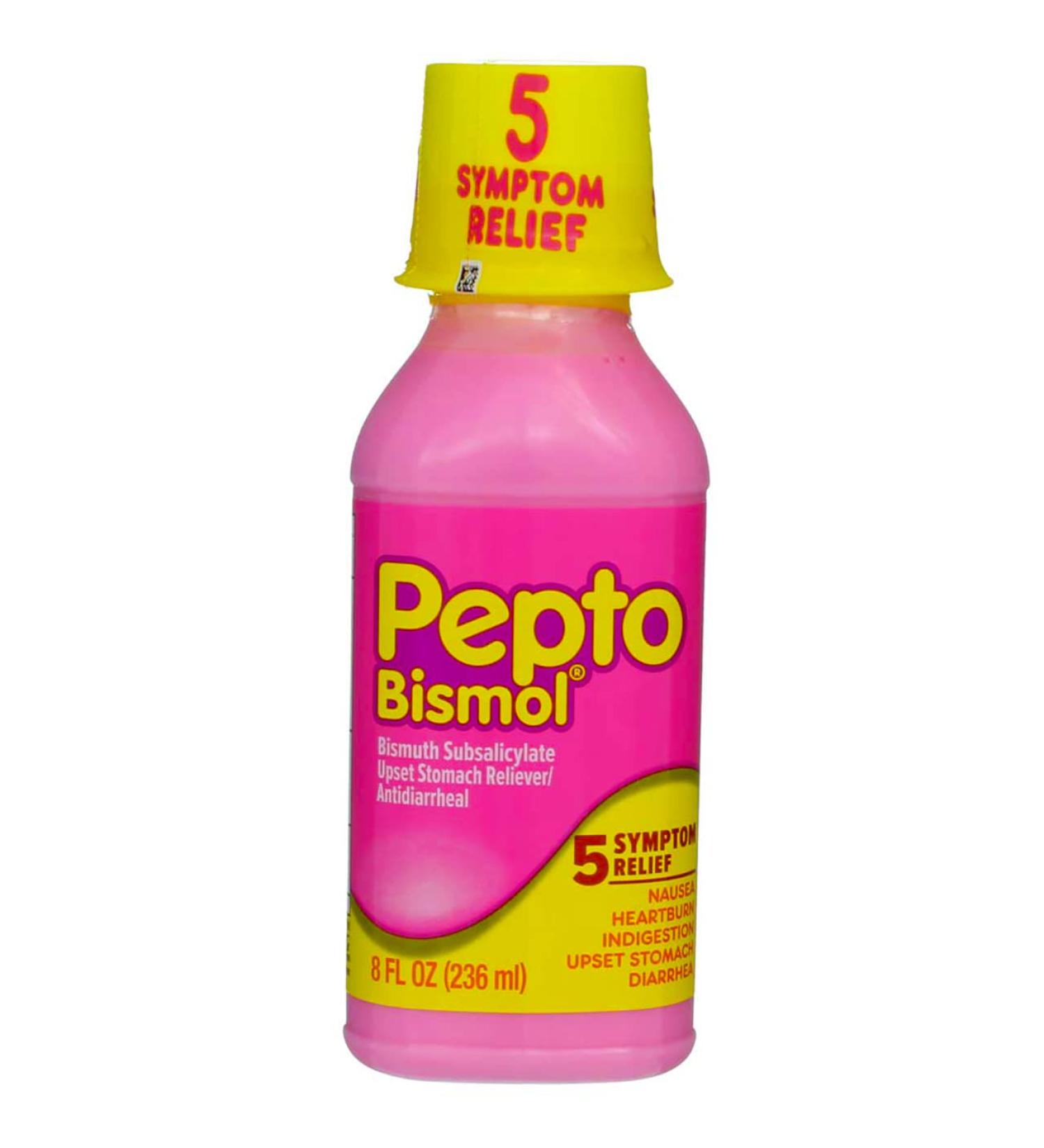 PEPTO-BISMOL Liquid 8 OZ - Fast Relief for Upset Stomach | Buy Online - Buy Online on GoSupps.com