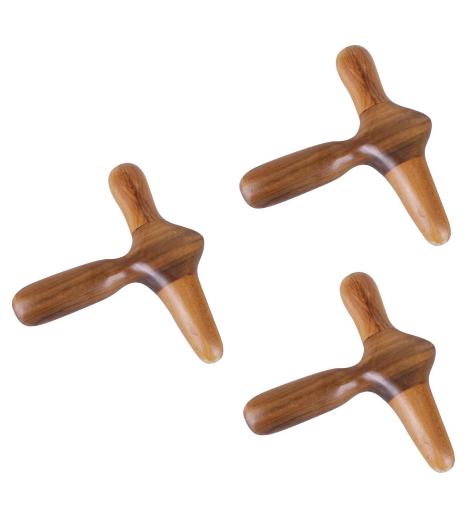 Healeved 3 STK Wooden Foot Massage Device | Acupuncture Foot Massage Tab & Deep Tissue Sticks - Best Home Massage Appliances - Buy Online on GoSupps.com
