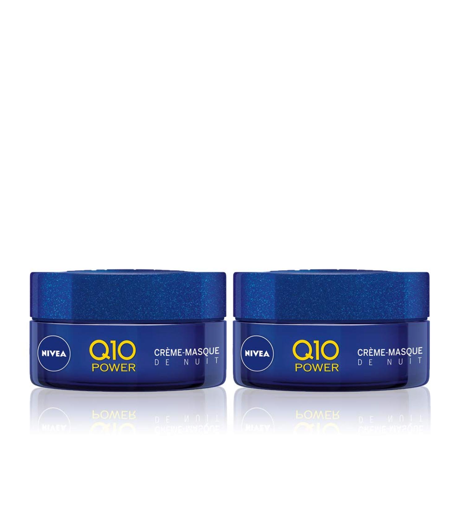 NIVEA Q10 Power Night Cream-Mask (1 x 50 ml) anti-aging cream enriched with Q10 and creatine moisturizing neck & d collet cream nourishing women's facial care - Buy Online on GoSupps.com