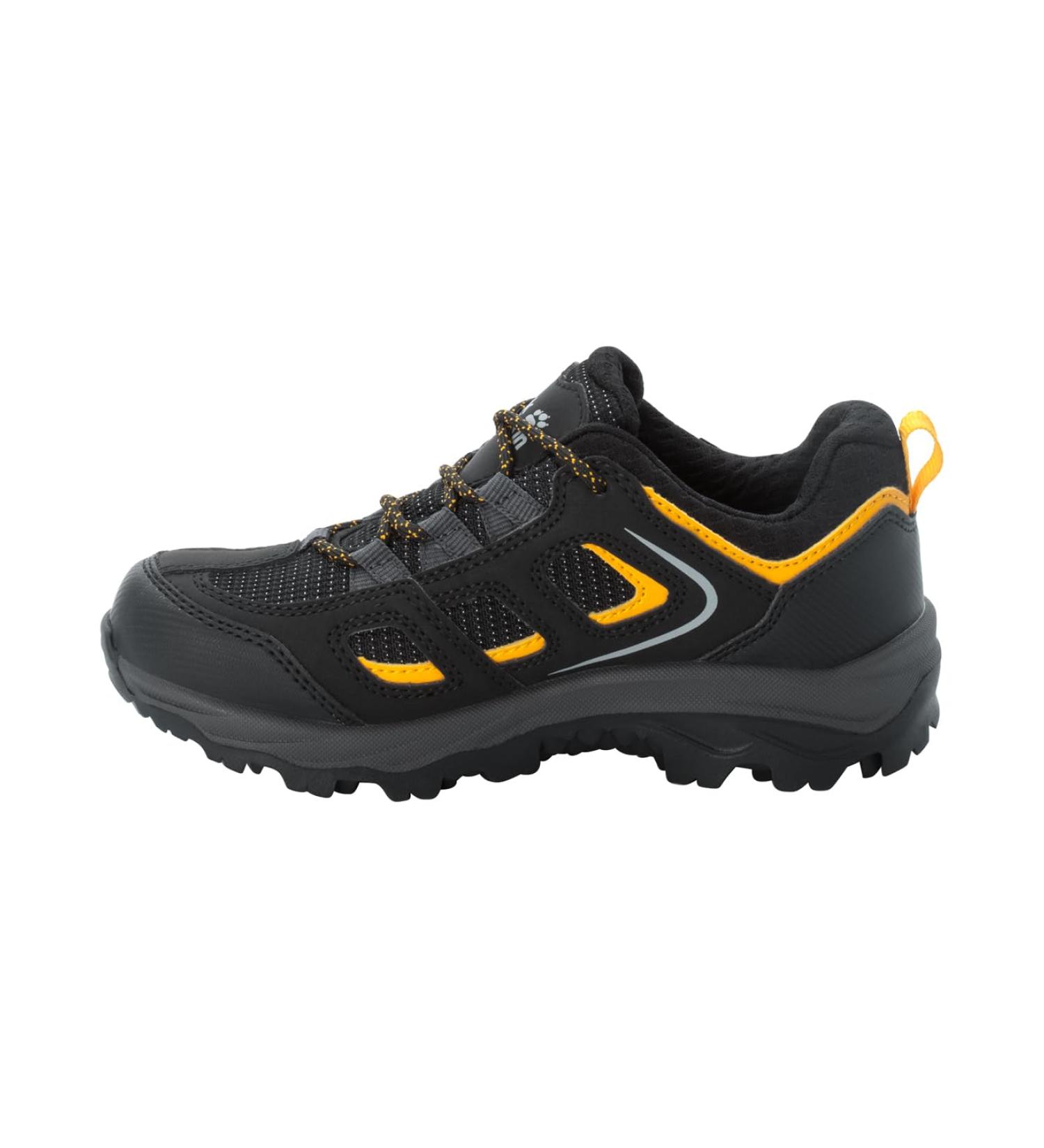 Jack Wolfskin Unisex VOJO TEXAPORE LOW K Hiking Shoes - Black/Burly Yellow - Size 38 EU | International Shipping Available - Buy Online on GoSupps.com