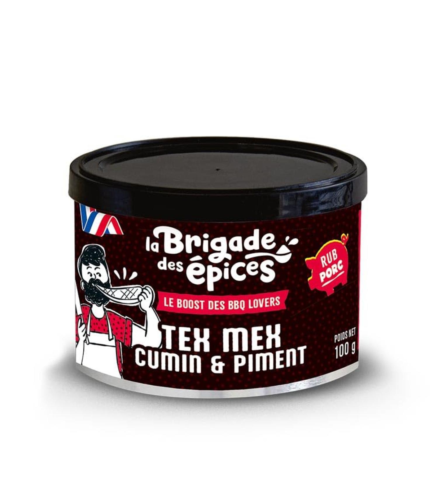  La Brigade des pices BBQ RUB - Spicy Seasoning for BBQ Meat - La Brigade des pices - 100 g - 100% Natural & Made in France - Buy Online on GoSupps.com