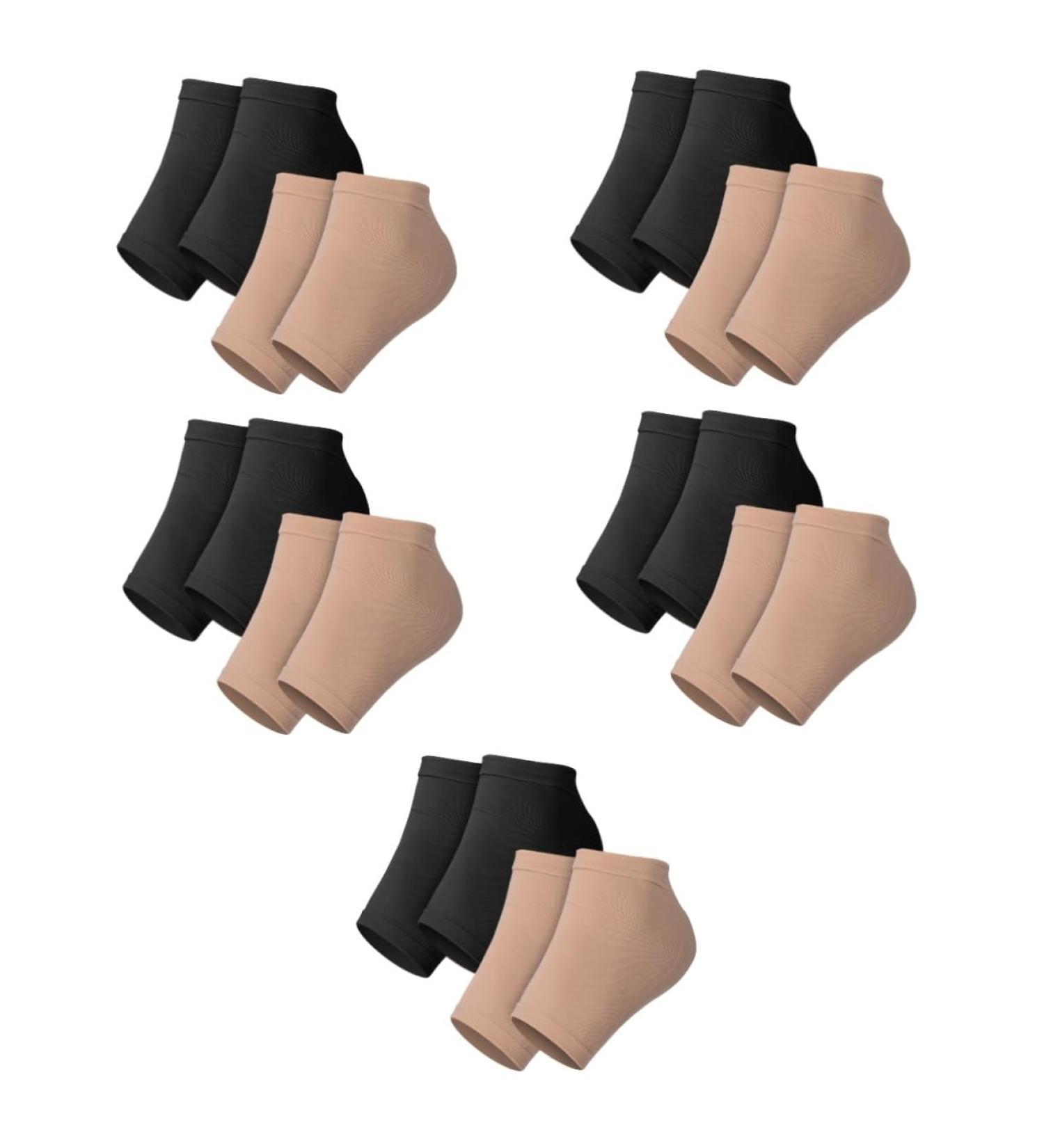 GLEAVI 10 Pairs Anti-Rip Heel Socks - Reusable Foot Support & Protector for Outdoor Use | Washable & Portable Heel Sleeves - Buy Online on GoSupps.com