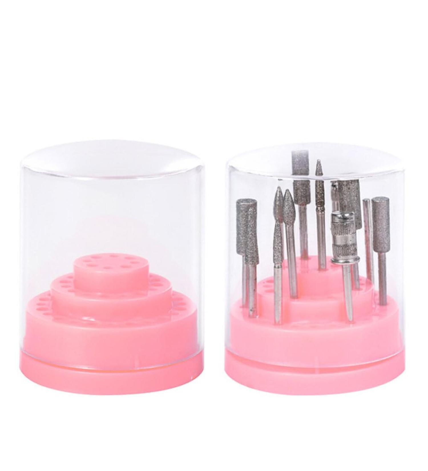 minkissy Gentle Reminder 1pc Nail Bit Holder Stand Nail Bit Organizer Polisher Manicure Warm Tip Pink M - Buy Online on GoSupps.com