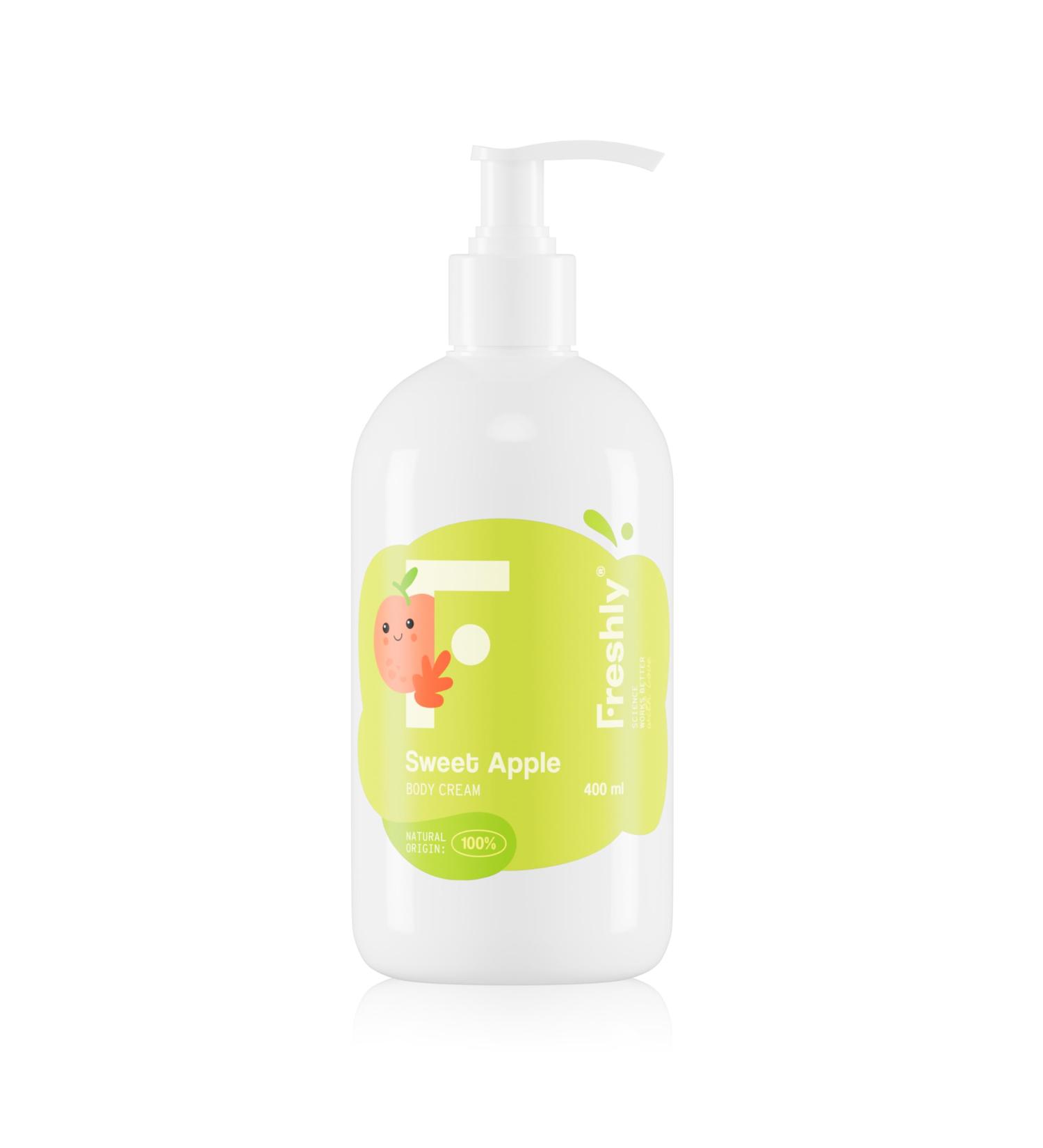 Freshly Cosmetics 100% Natural Sweet Apple Body Cream 400ml - Buy Online on GoSupps.com